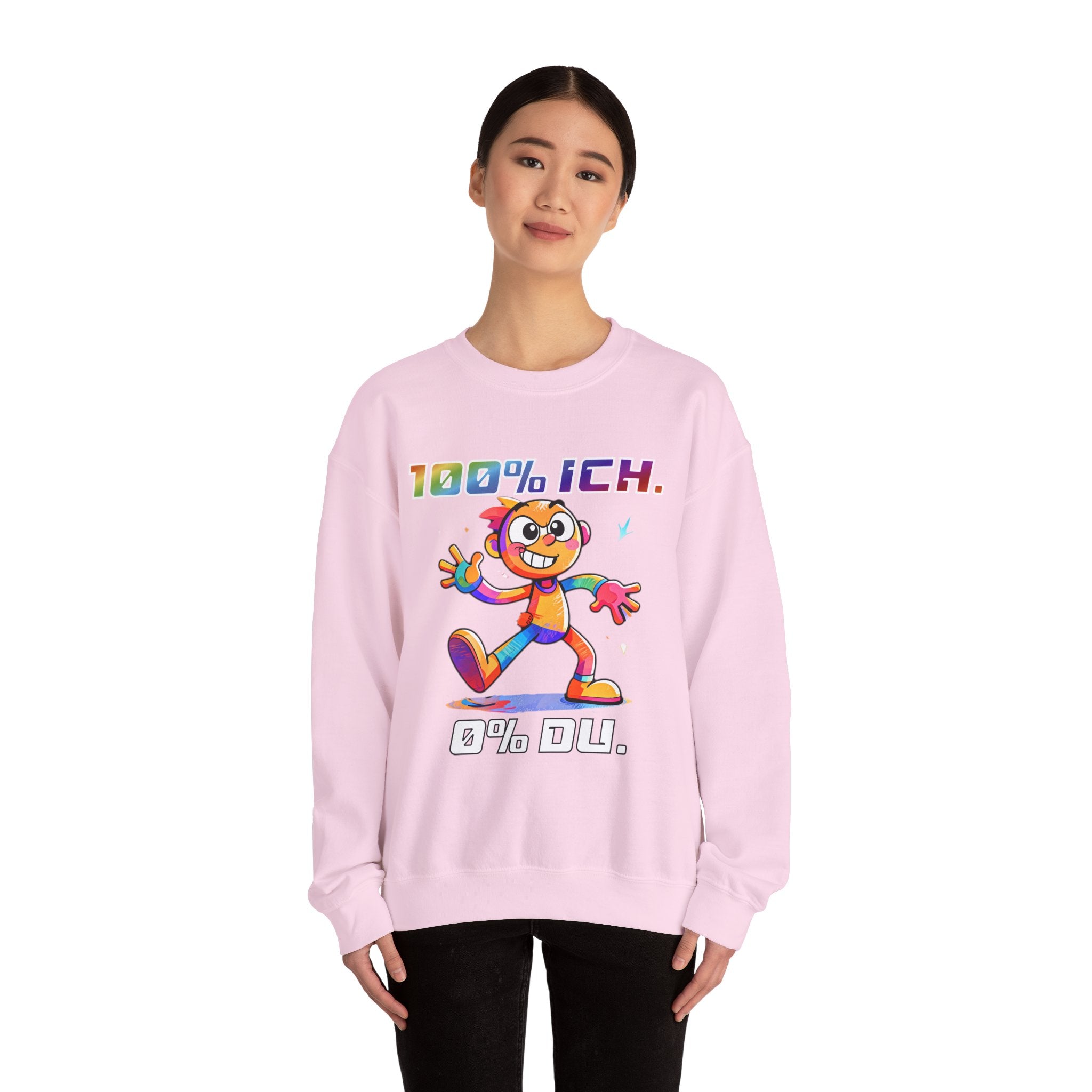 Sweatshirt „100 % ICH – 0 % DU“ | Humor | Phönix-Potsdam®