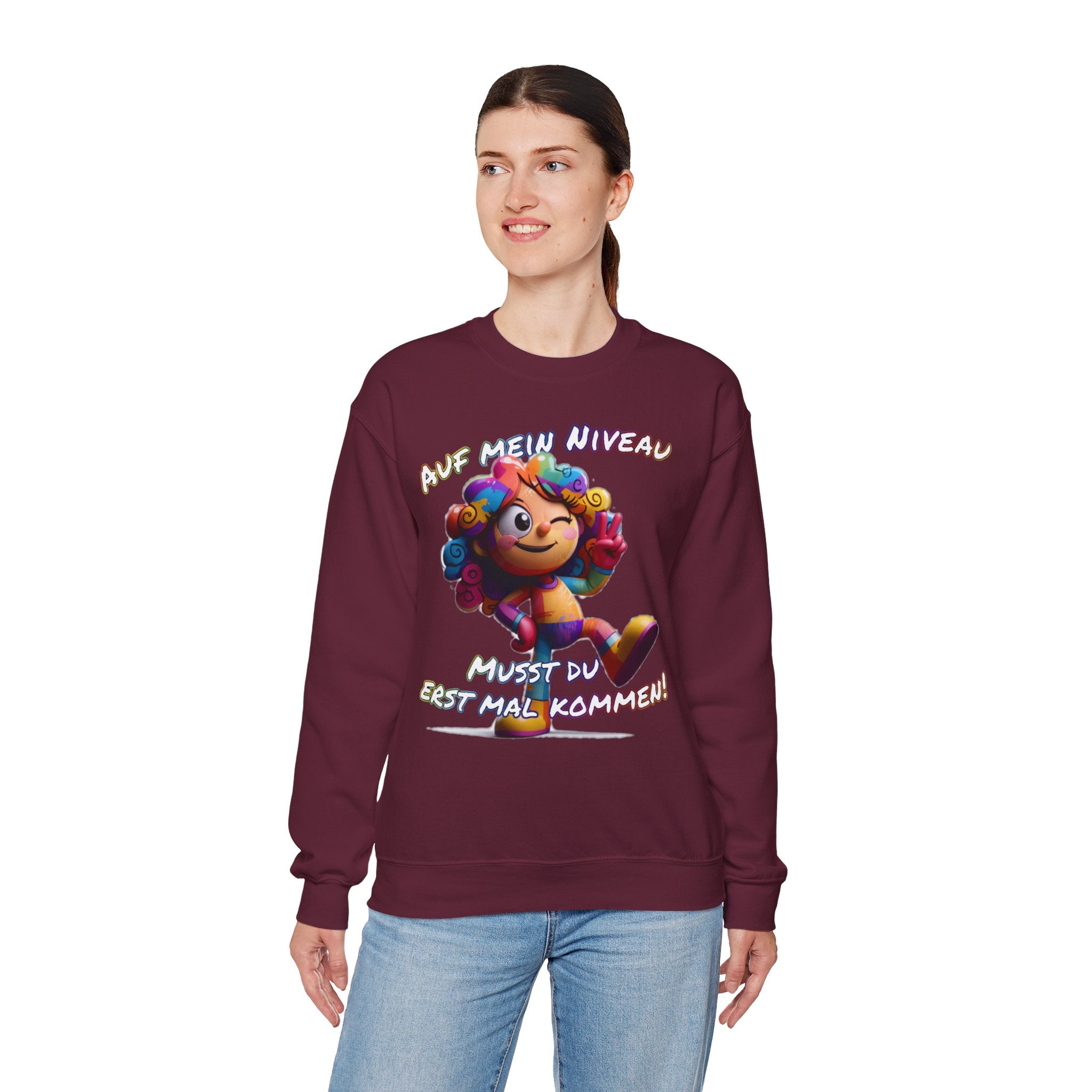 „Auf mein Niveau musst du erst mal kommen!“ Sweatshirt | Humor | Phönix-Potsdam®