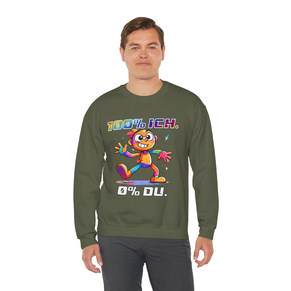 Sweatshirt „100 % ICH – 0 % DU“ | Humor | Phönix-Potsdam®