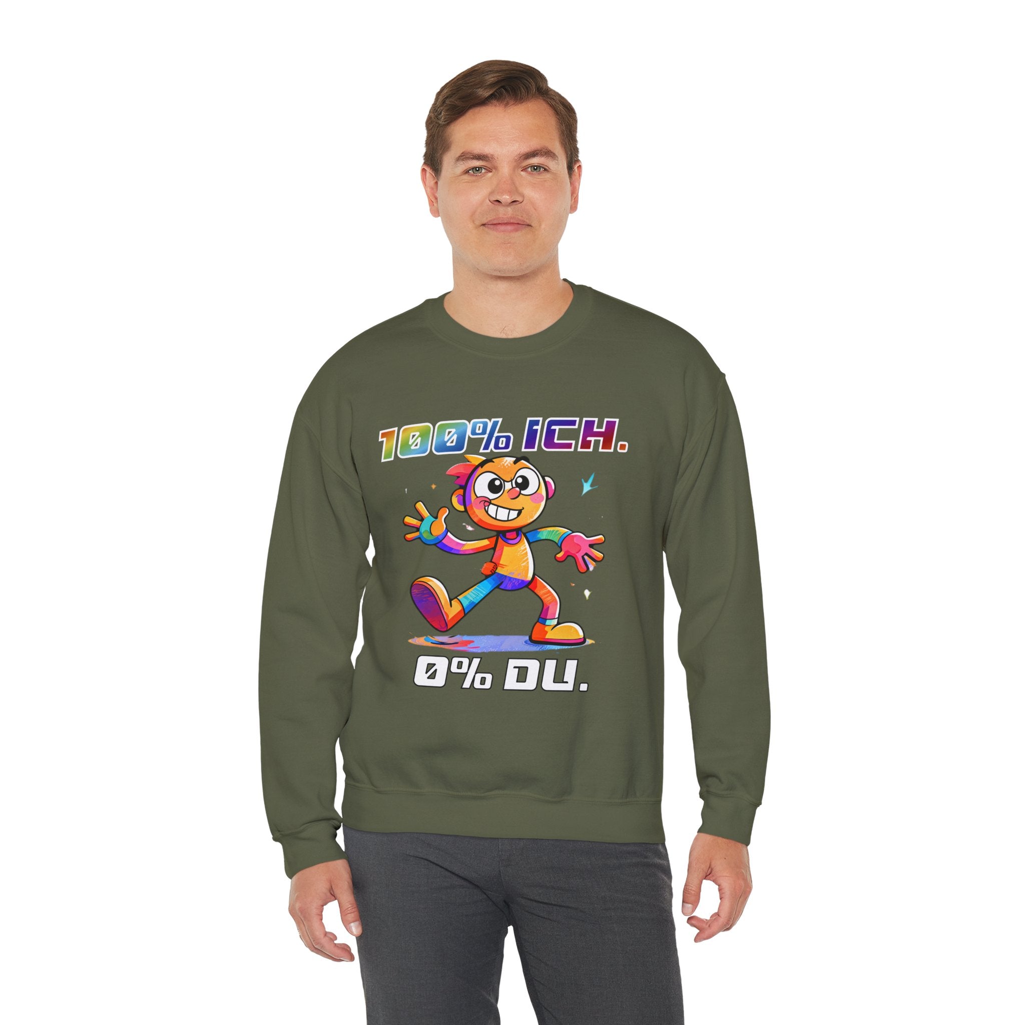 Sweatshirt „100 % ICH – 0 % DU“ | Humor | Phönix-Potsdam®