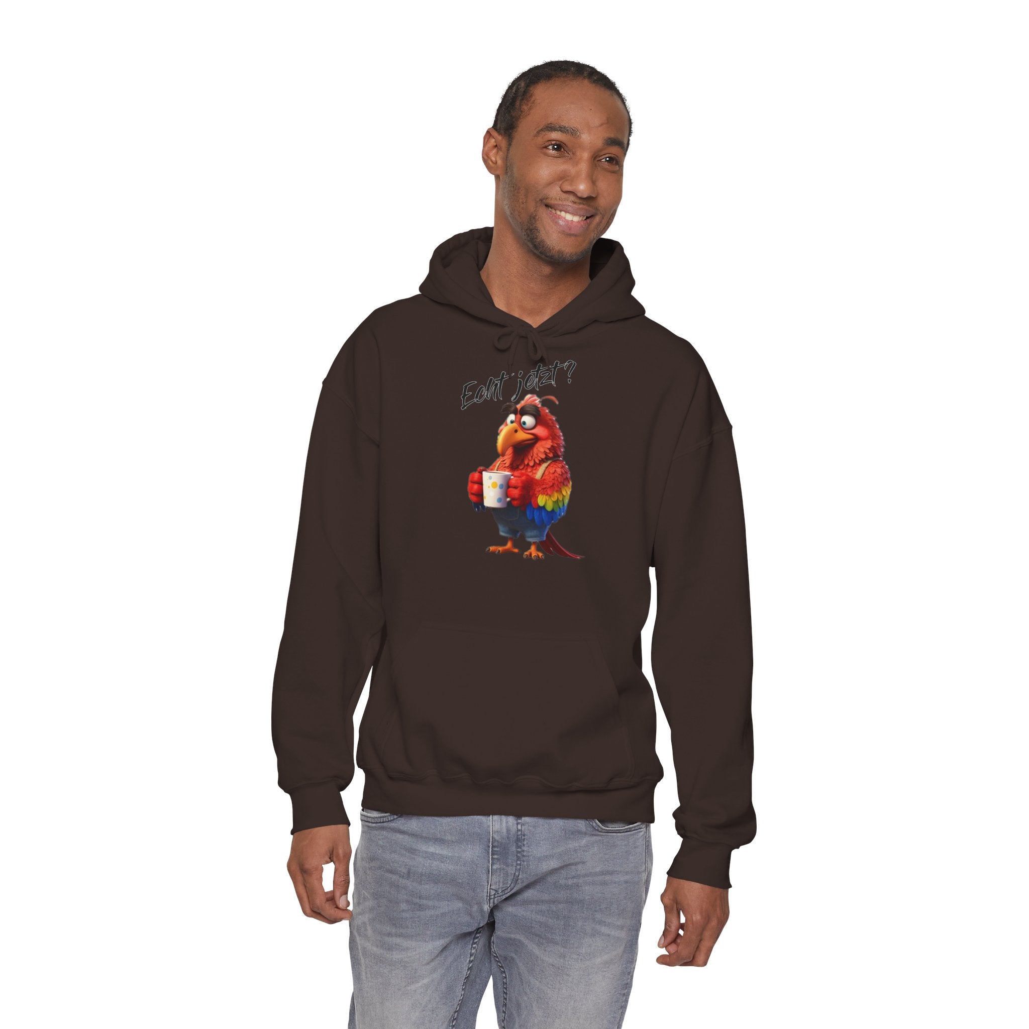 Papagei „Echt jetzt?“ Hoodie | Humor | Phönix-Potsdam®
