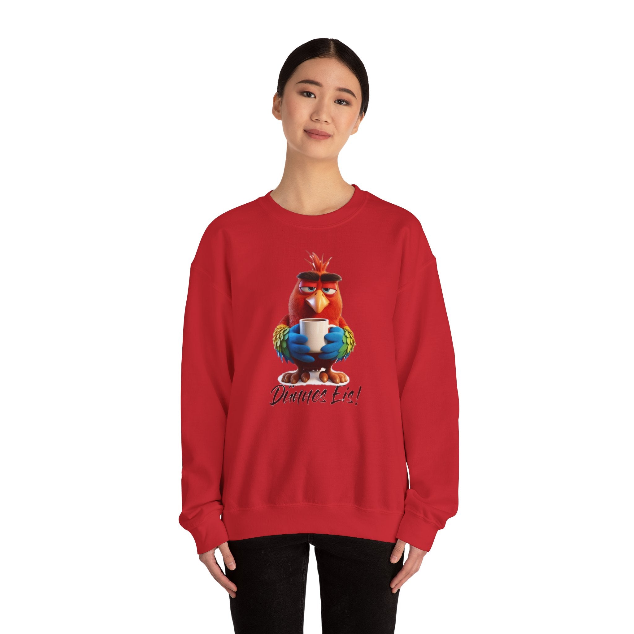 Papagei „Dünnes Eis!“ Sweatshirt | Humor | Phönix-Potsdam®