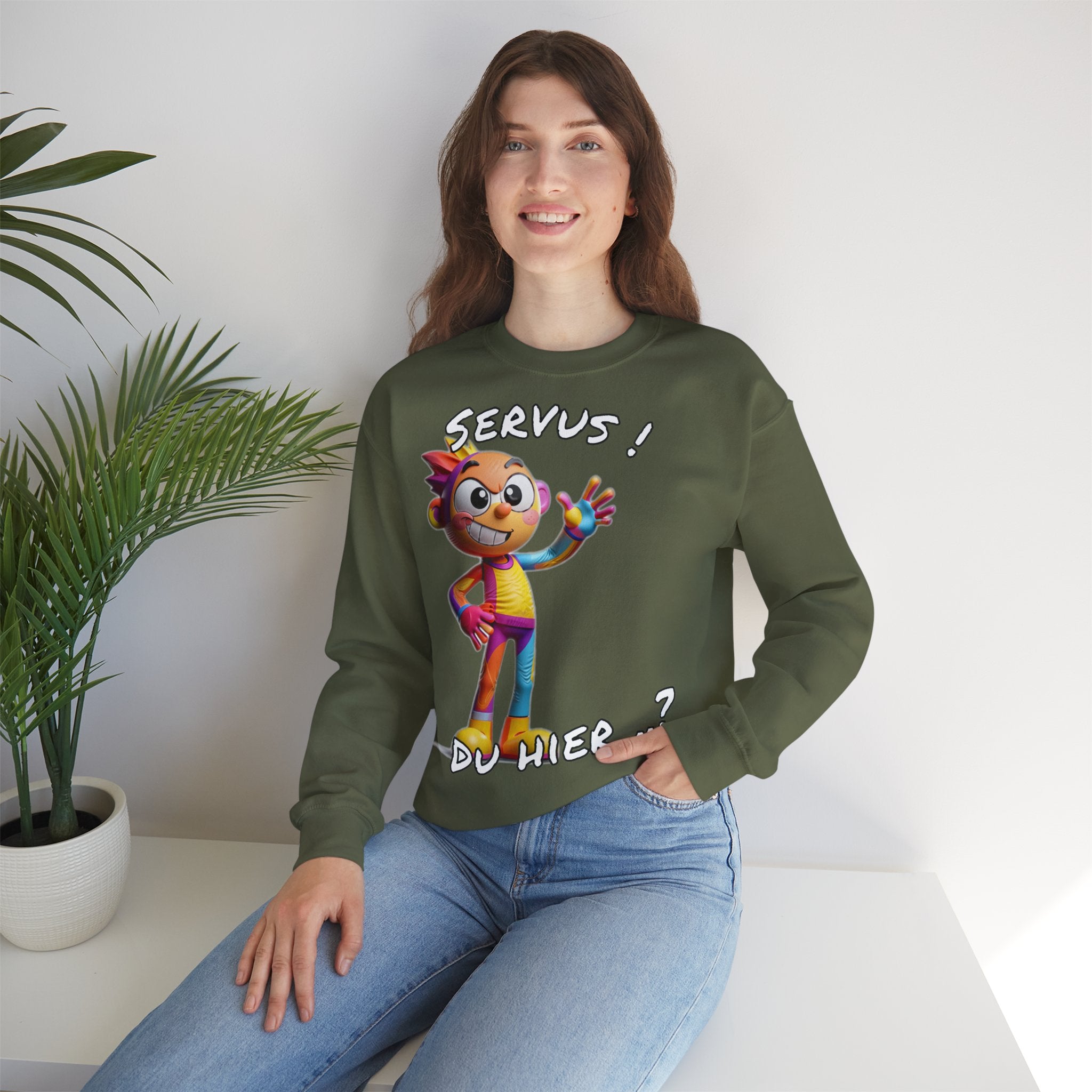 Sweatshirt „Servus! Du hier..?“ | Humor | Phönix-Potsdam®