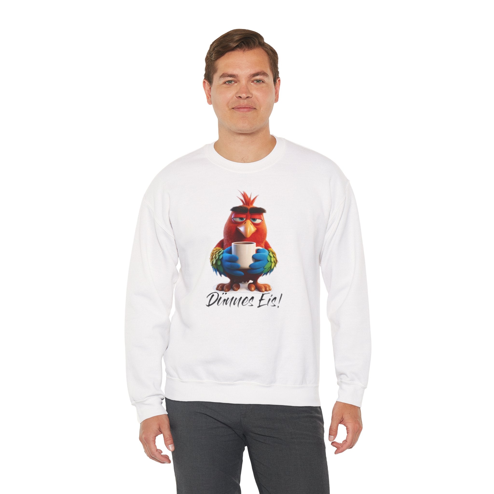 Papagei „Dünnes Eis!“ Sweatshirt | Humor | Phönix-Potsdam®