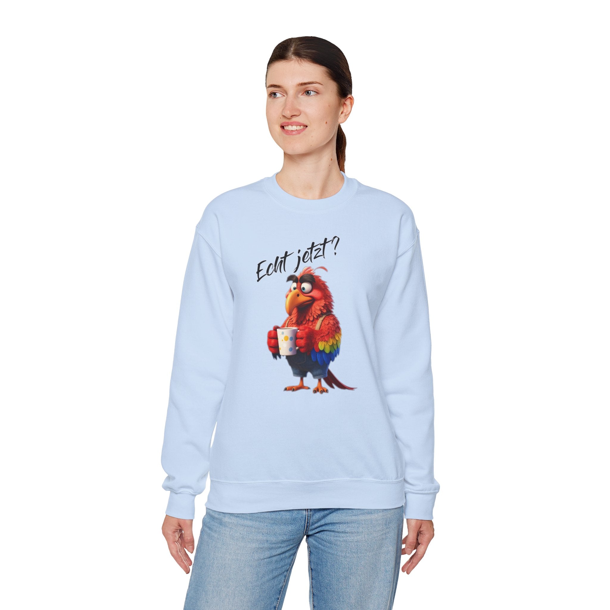 Papagei „Echt jetzt?“ Sweatshirt | Humor | Phönix-Potsdam®