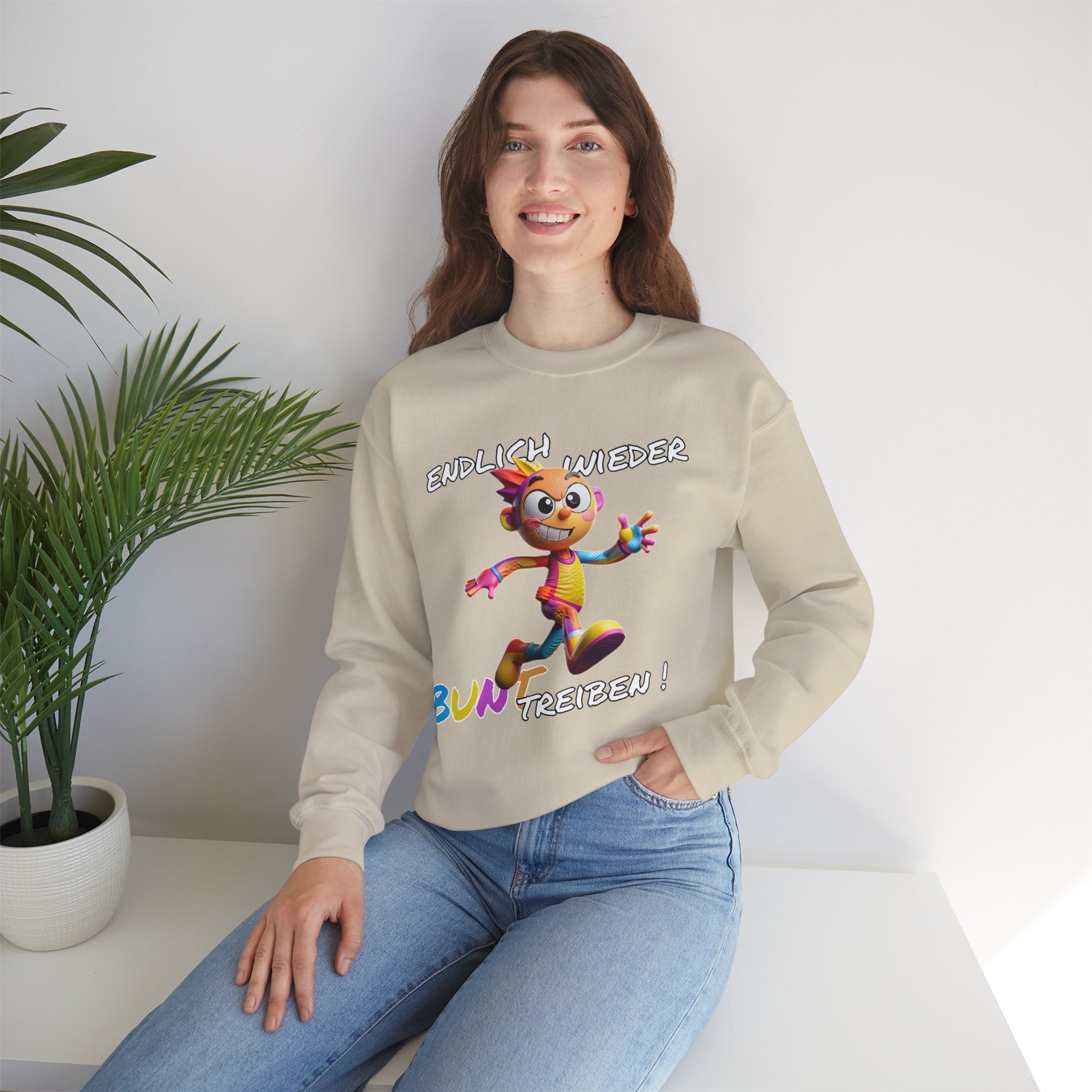 Sweatshirt „Endlich wieder BUNT treiben!“ | Humor | Phönix-Potsdam®