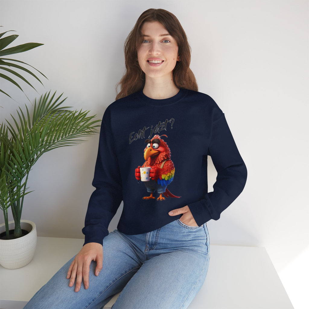 Papagei „Echt jetzt?“ Sweatshirt | Humor | Phönix-Potsdam®