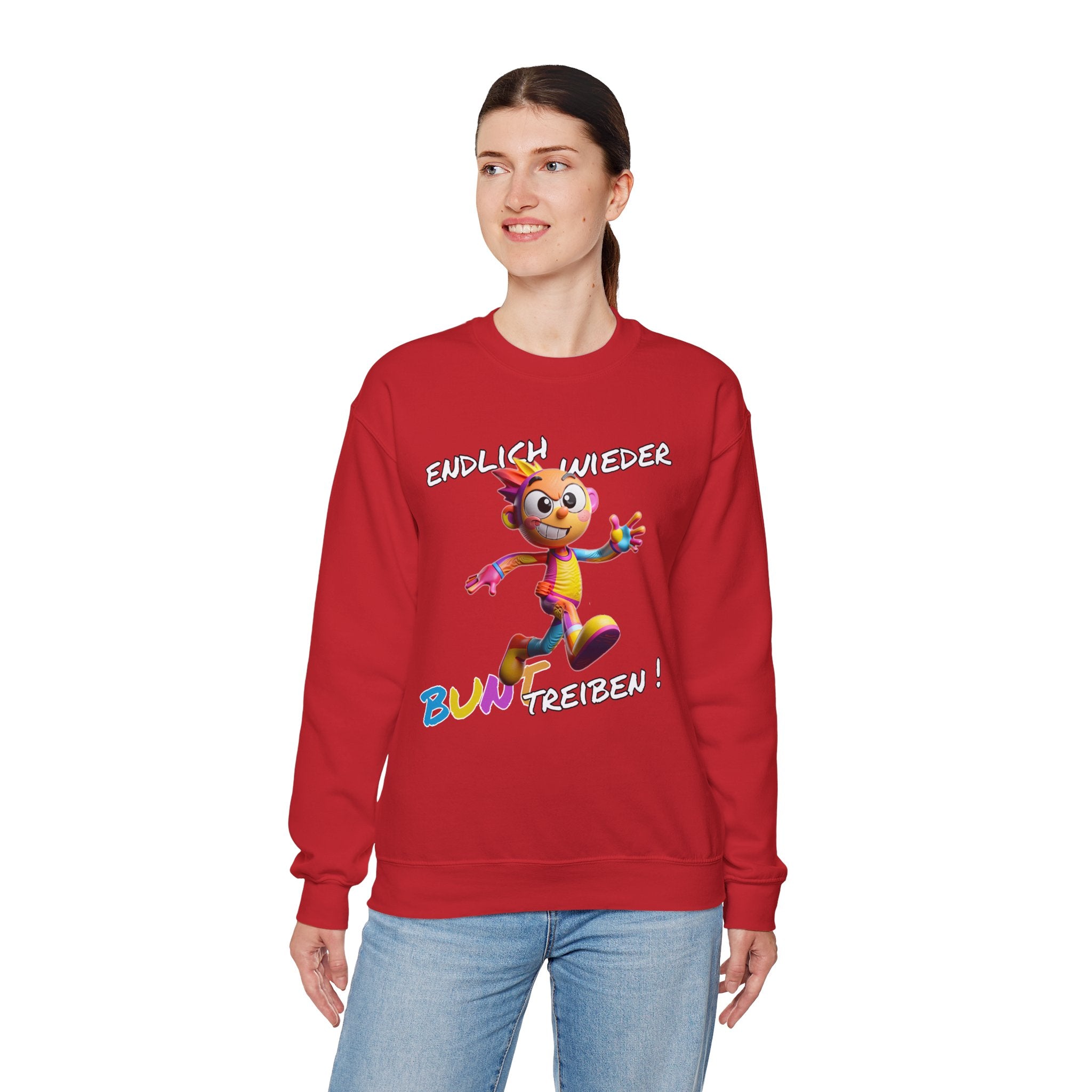 Sweatshirt „Endlich wieder BUNT treiben!“ | Humor | Phönix-Potsdam®