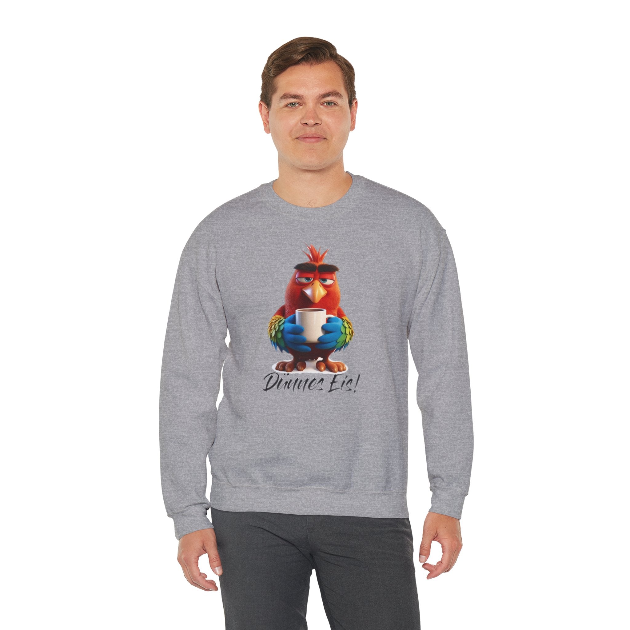 Papagei „Dünnes Eis!“ Sweatshirt | Humor | Phönix-Potsdam®