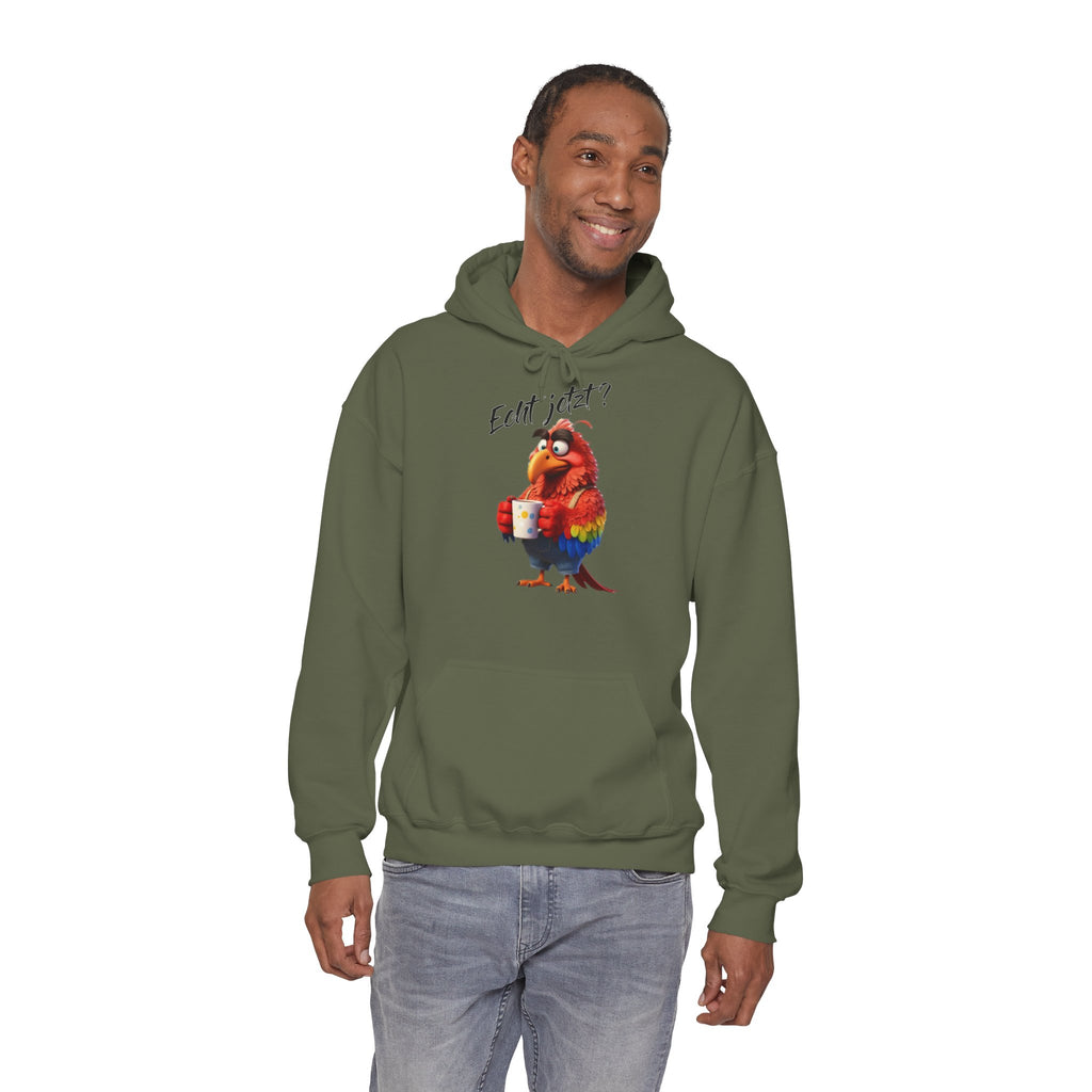 Papagei „Echt jetzt?“ Hoodie | Humor | Phönix-Potsdam®