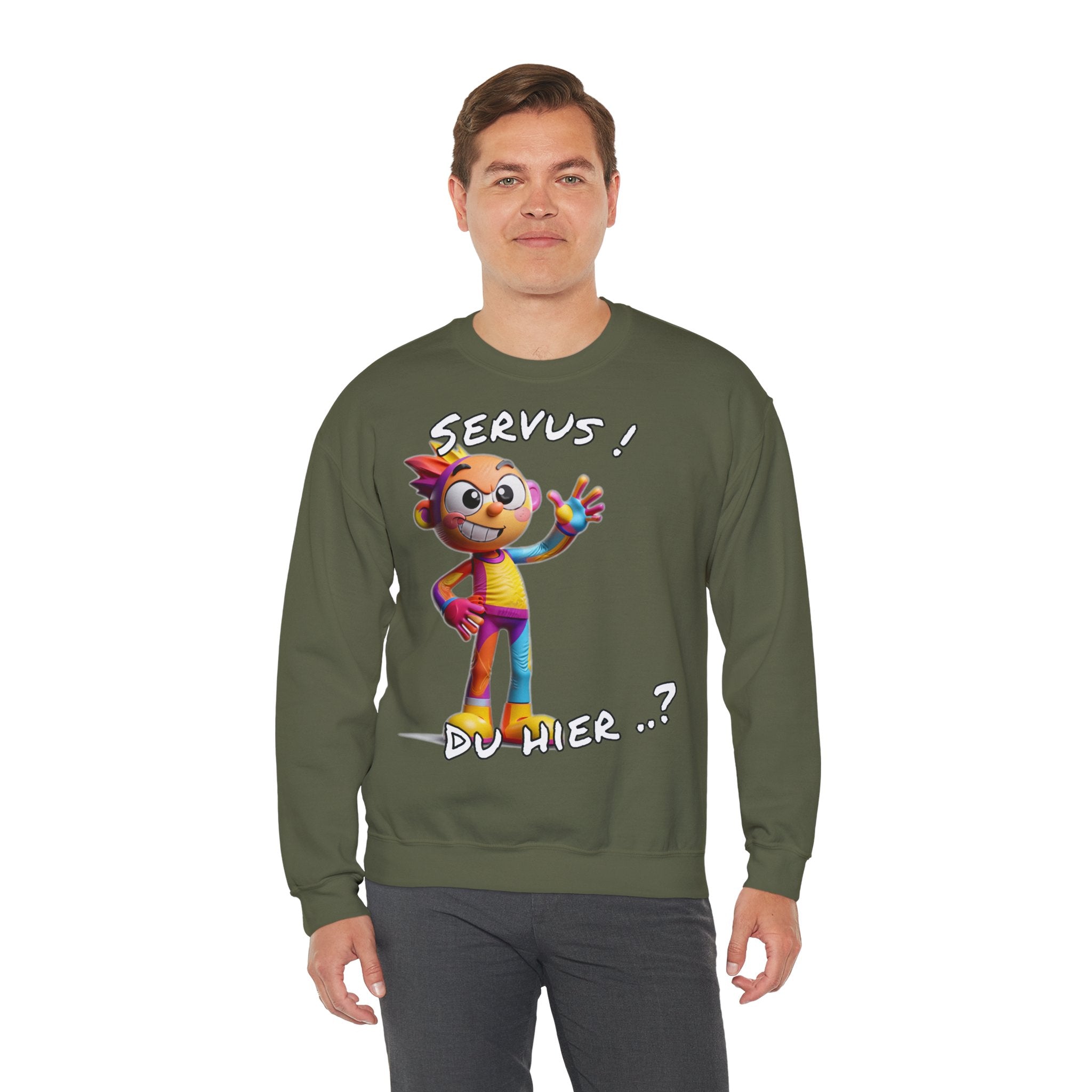 Sweatshirt „Servus! Du hier..?“ | Humor | Phönix-Potsdam®