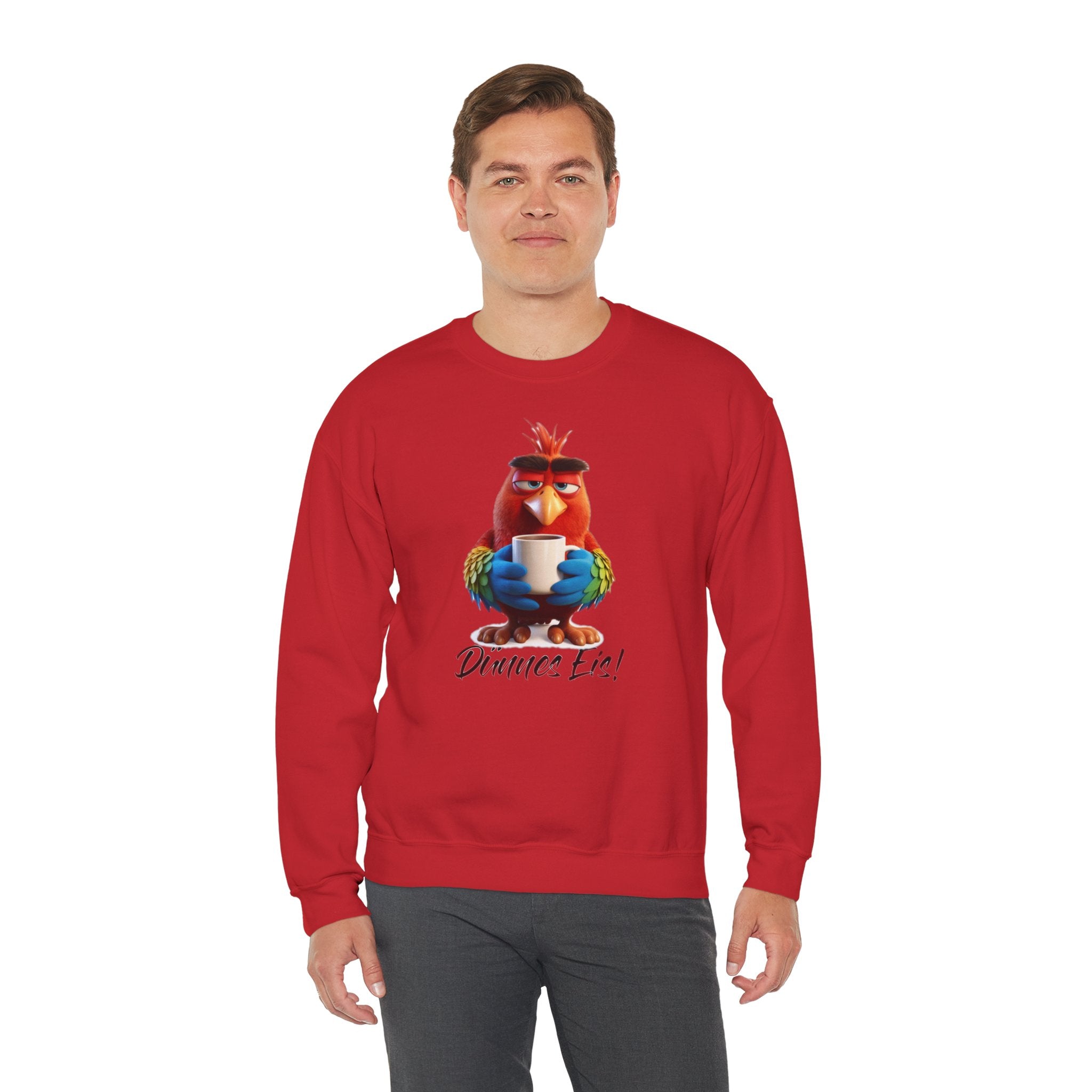 Papagei „Dünnes Eis!“ Sweatshirt | Humor | Phönix-Potsdam®