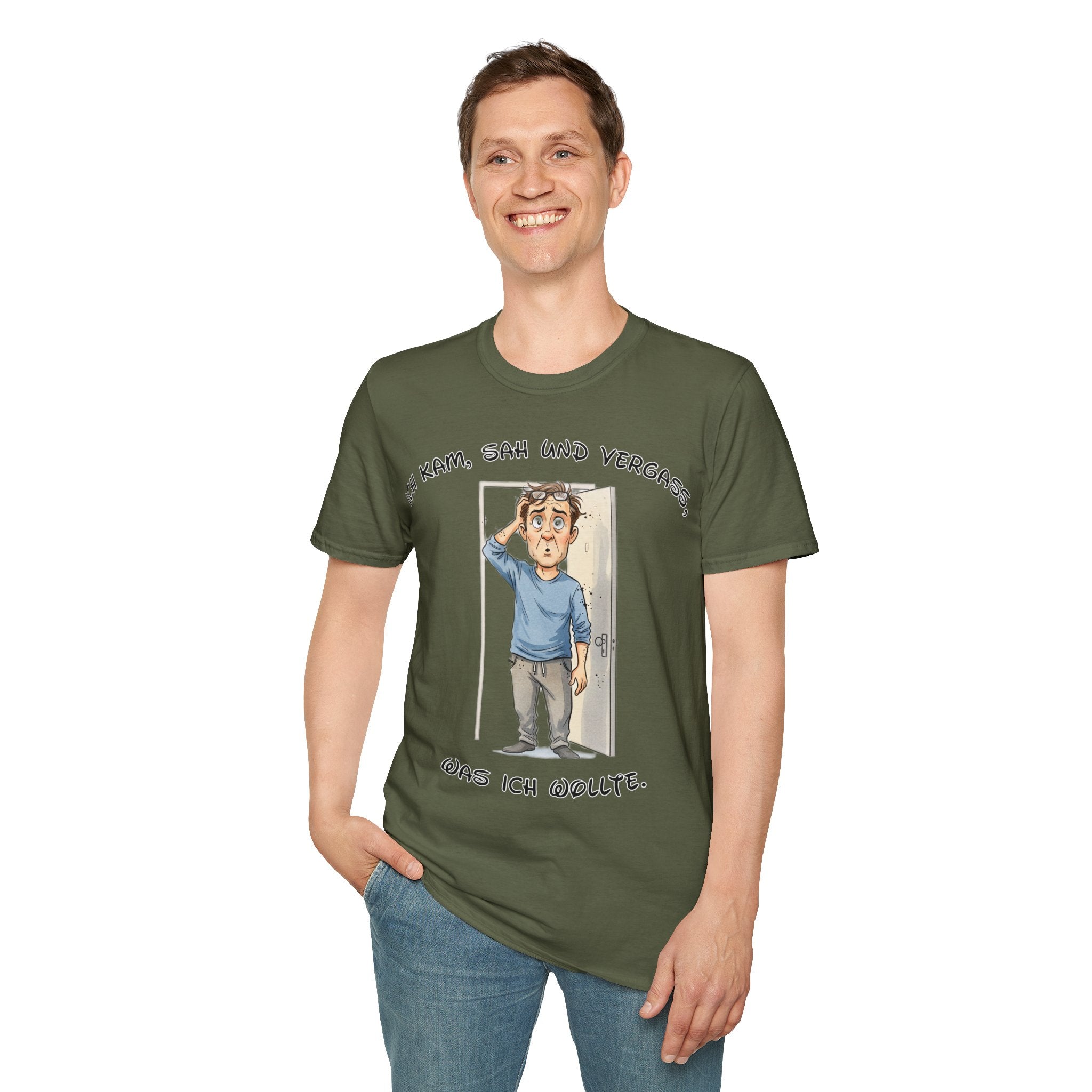 Ich kam, sah und vergaß T-Shirt | Karikatur | Phönix-Potsdam®