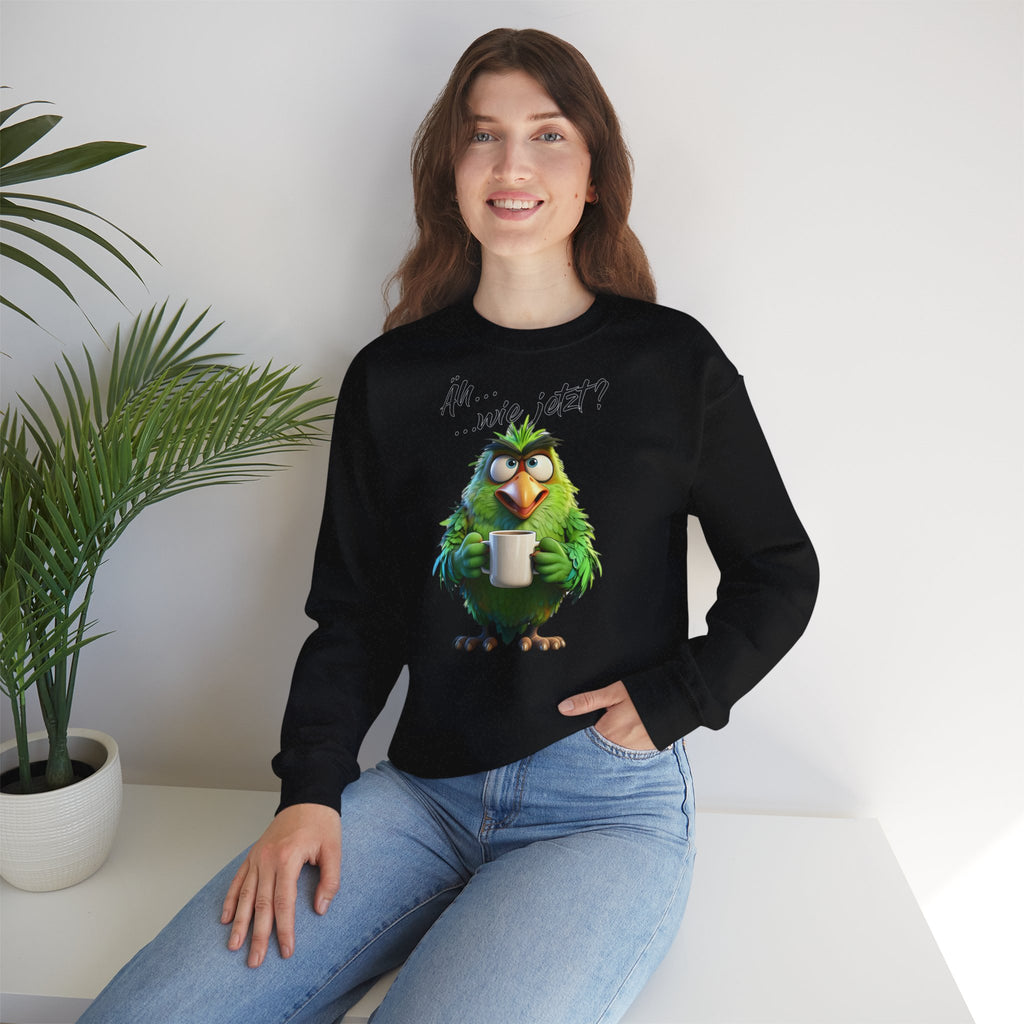 Papagei „Äh...wie jetzt?“ Sweatshirt | Humor | Phönix-Potsdam®