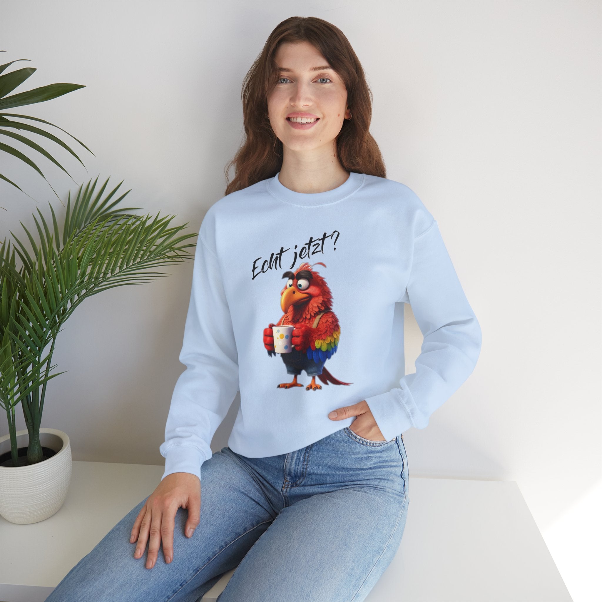 Papagei „Echt jetzt?“ Sweatshirt | Humor | Phönix-Potsdam®
