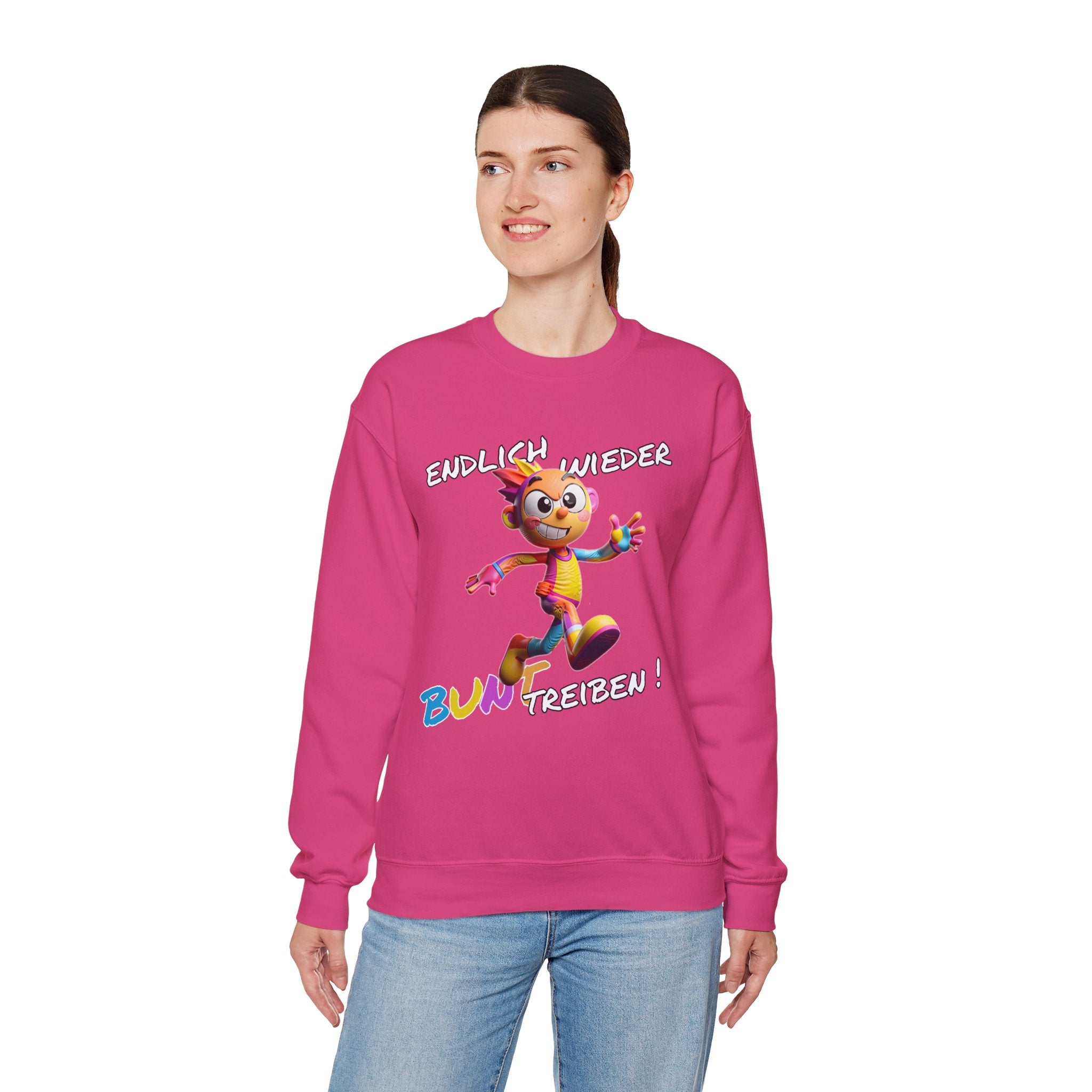 Sweatshirt „Endlich wieder BUNT treiben!“ | Humor | Phönix-Potsdam®