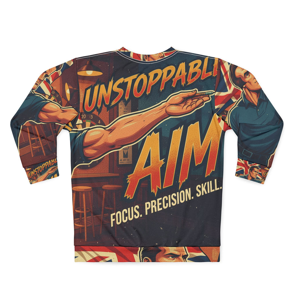 Dart Sweatshirt – "Unstoppable Aim" | All-Over-Print | Phönix-Potsdam®
