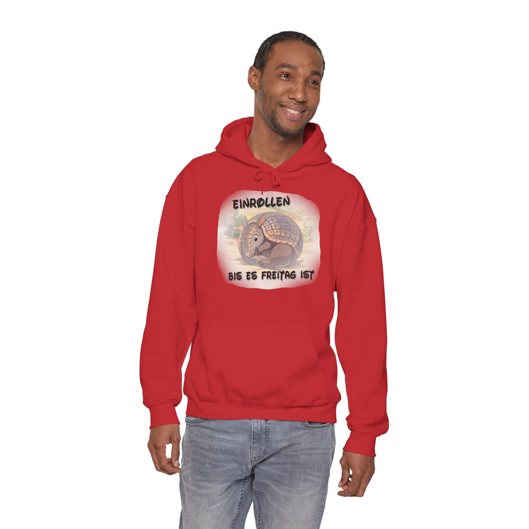 Gürteltier „Einrollen bis es Freitag ist“ Hoodie | Phönix-Potsdam®