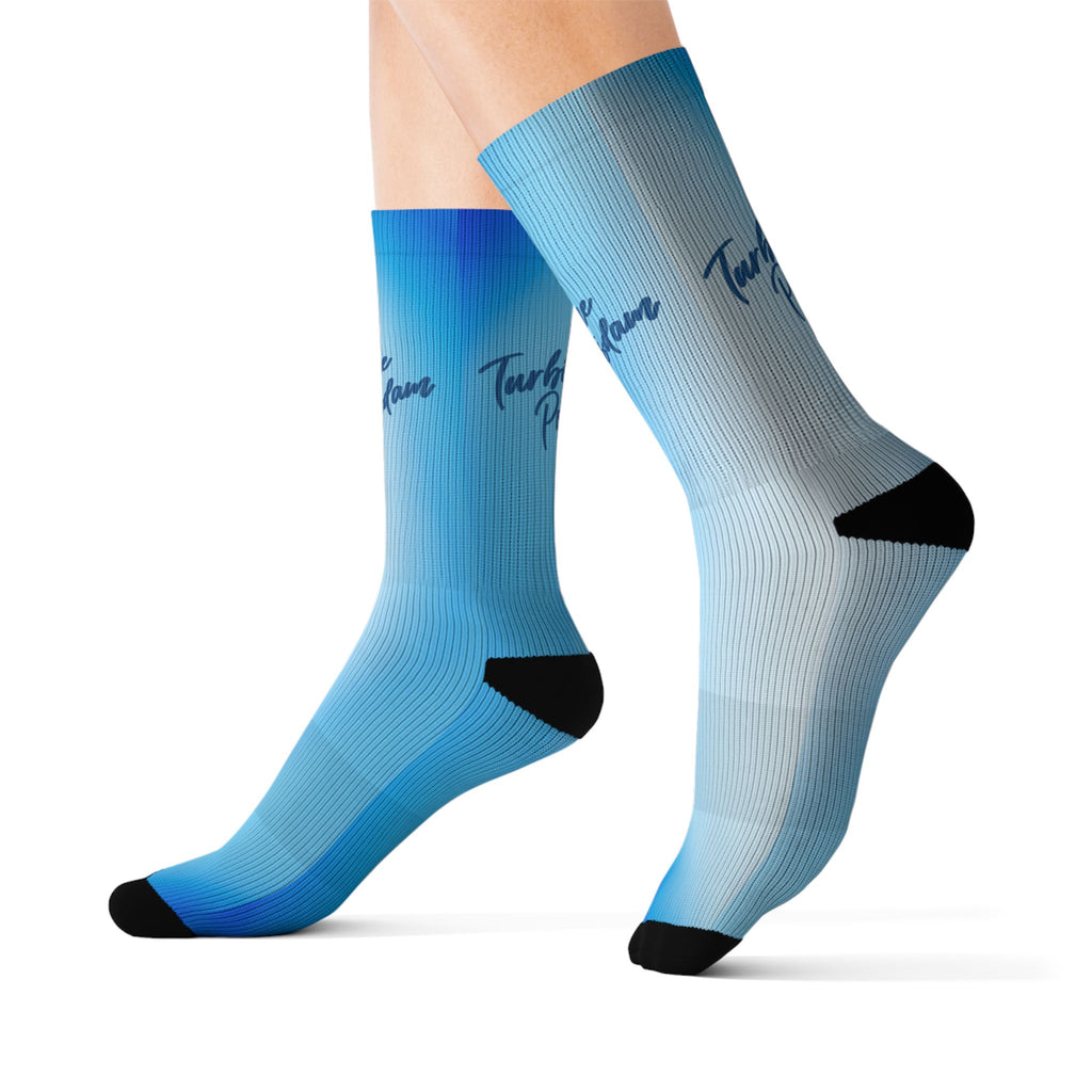 Socken „Turbine Potsdam“ | Blauer Farbverlauf | Phönix-Potsdam®