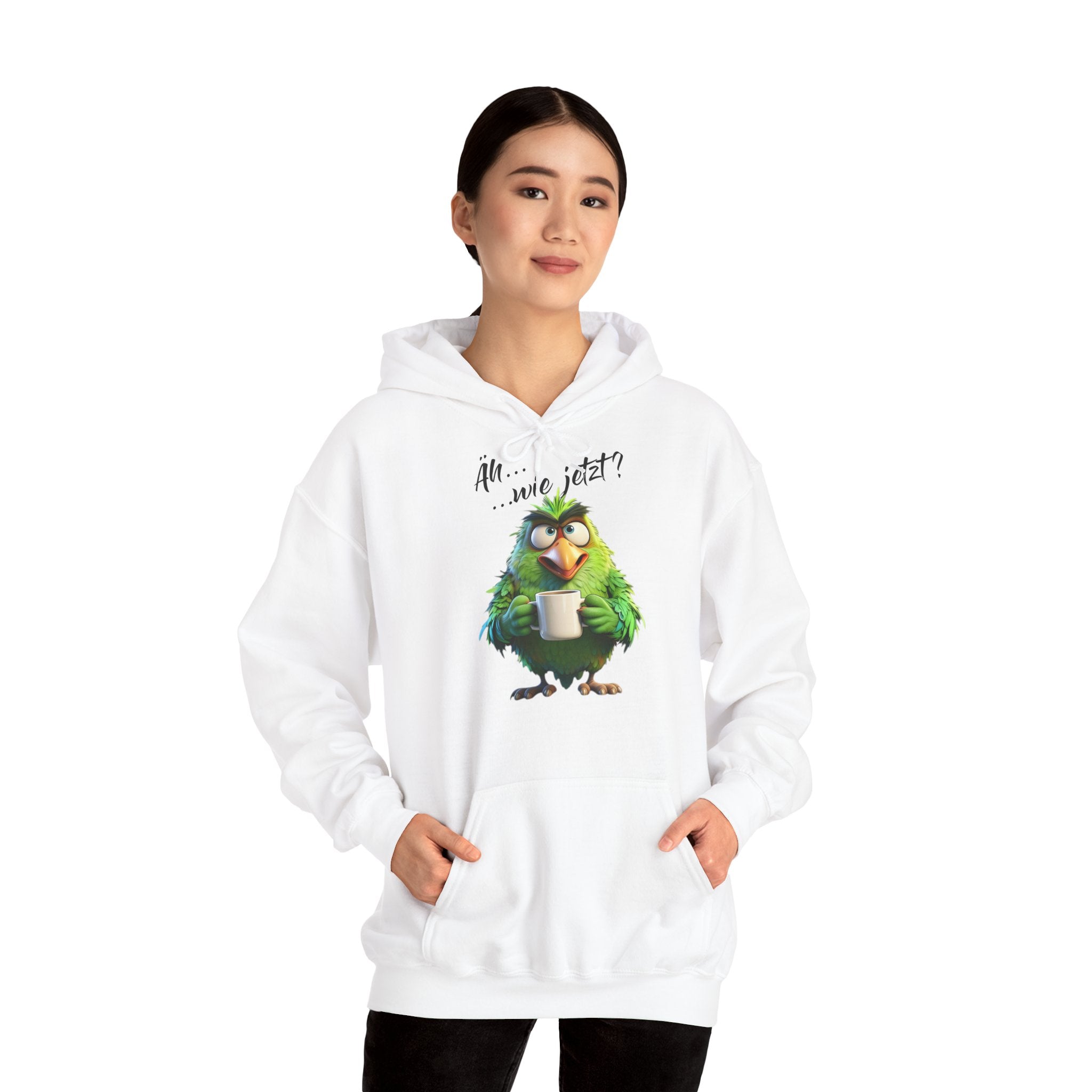 Papagei „Äh...wie jetzt?“ Hoodie | Humor | Phönix-Potsdam®