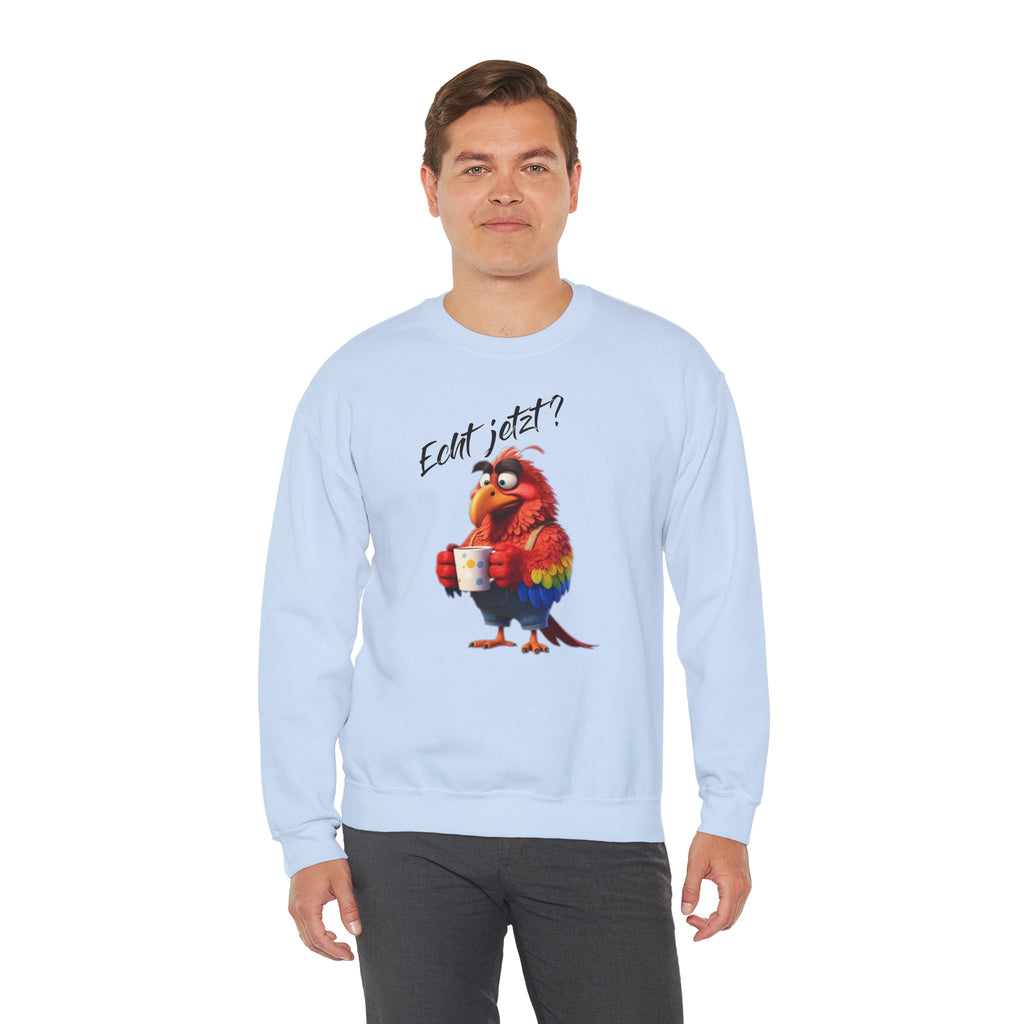 Papagei „Echt jetzt?“ Sweatshirt | Humor | Phönix-Potsdam®