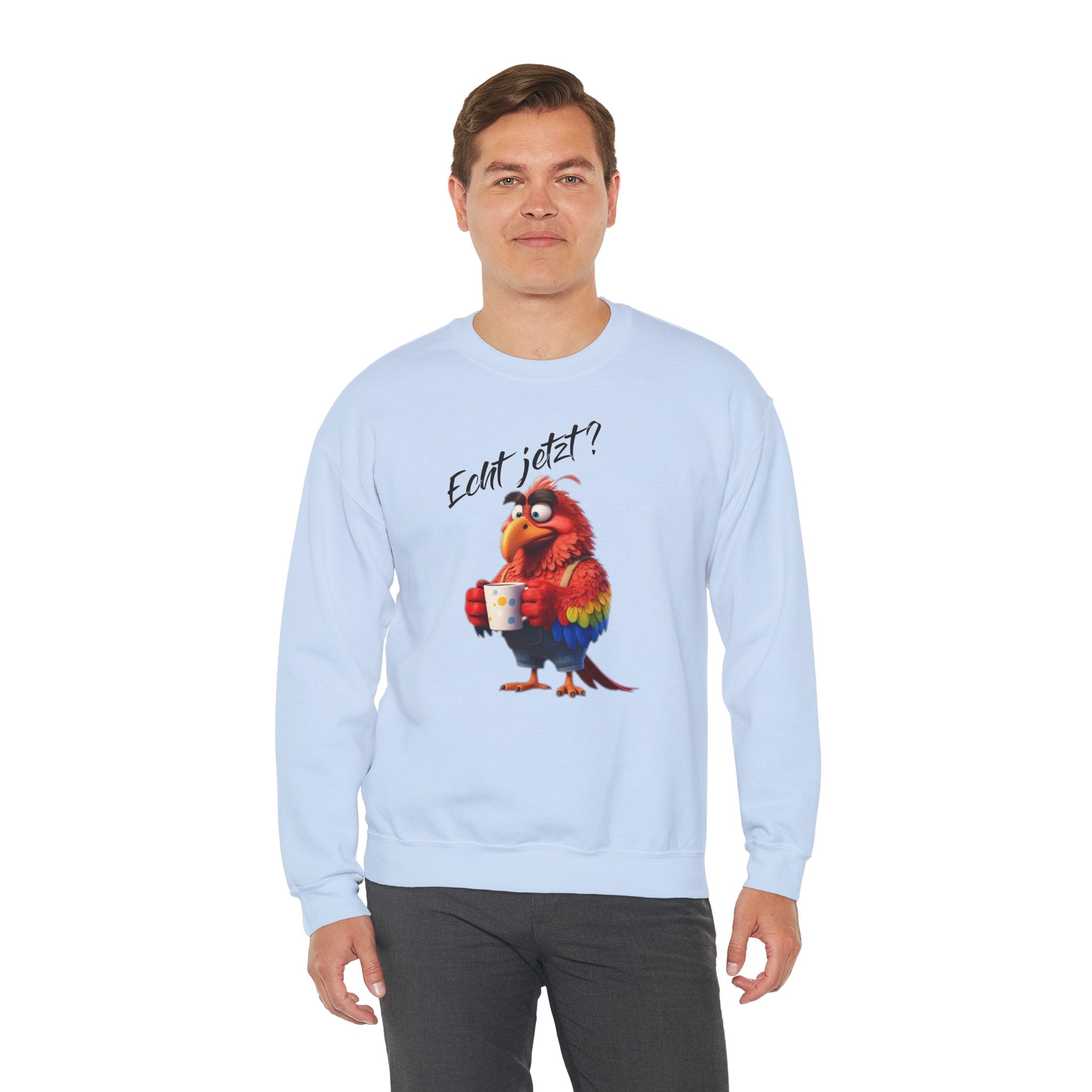 Papagei „Echt jetzt?“ Sweatshirt | Humor | Phönix-Potsdam®