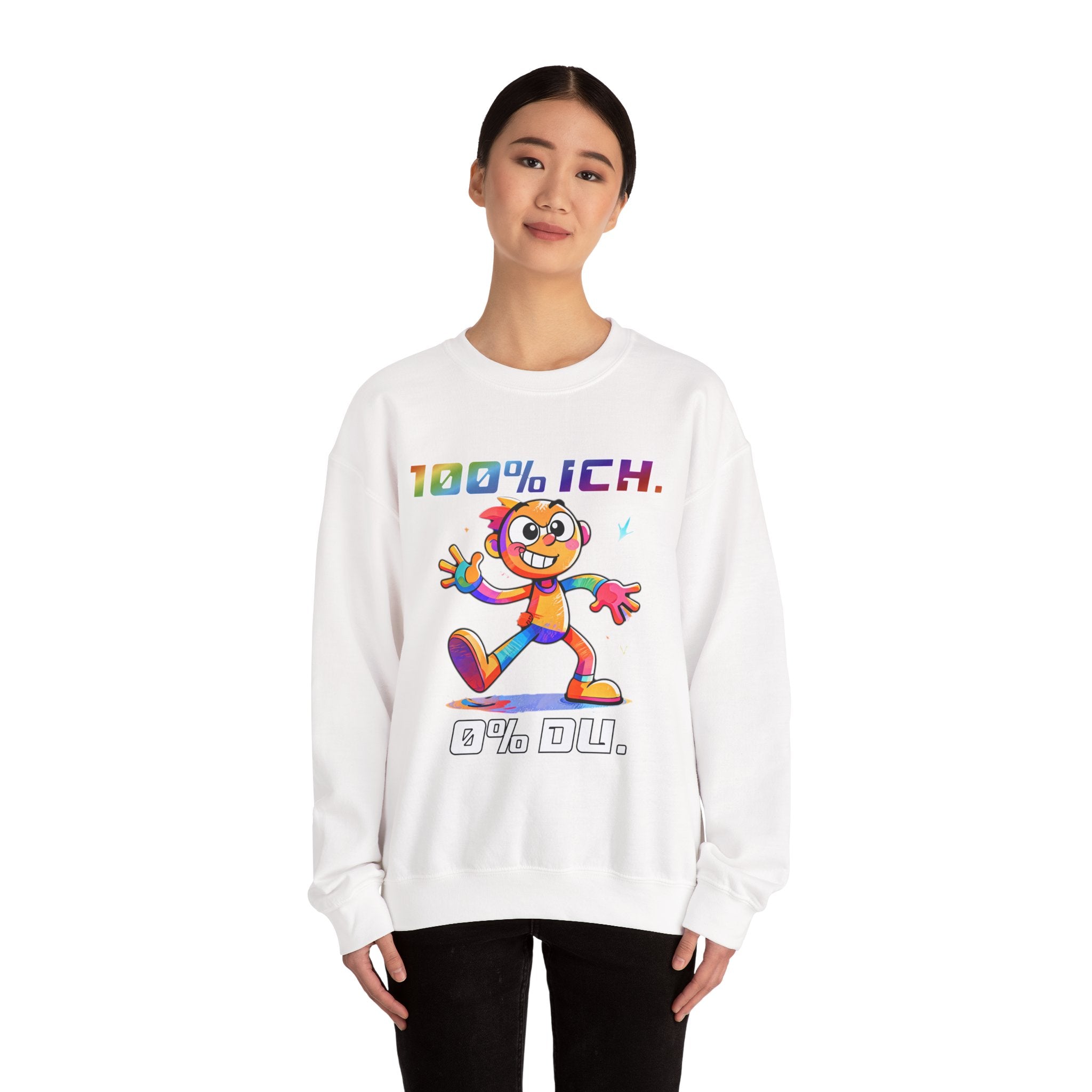 Sweatshirt „100 % ICH – 0 % DU“ | Humor | Phönix-Potsdam®