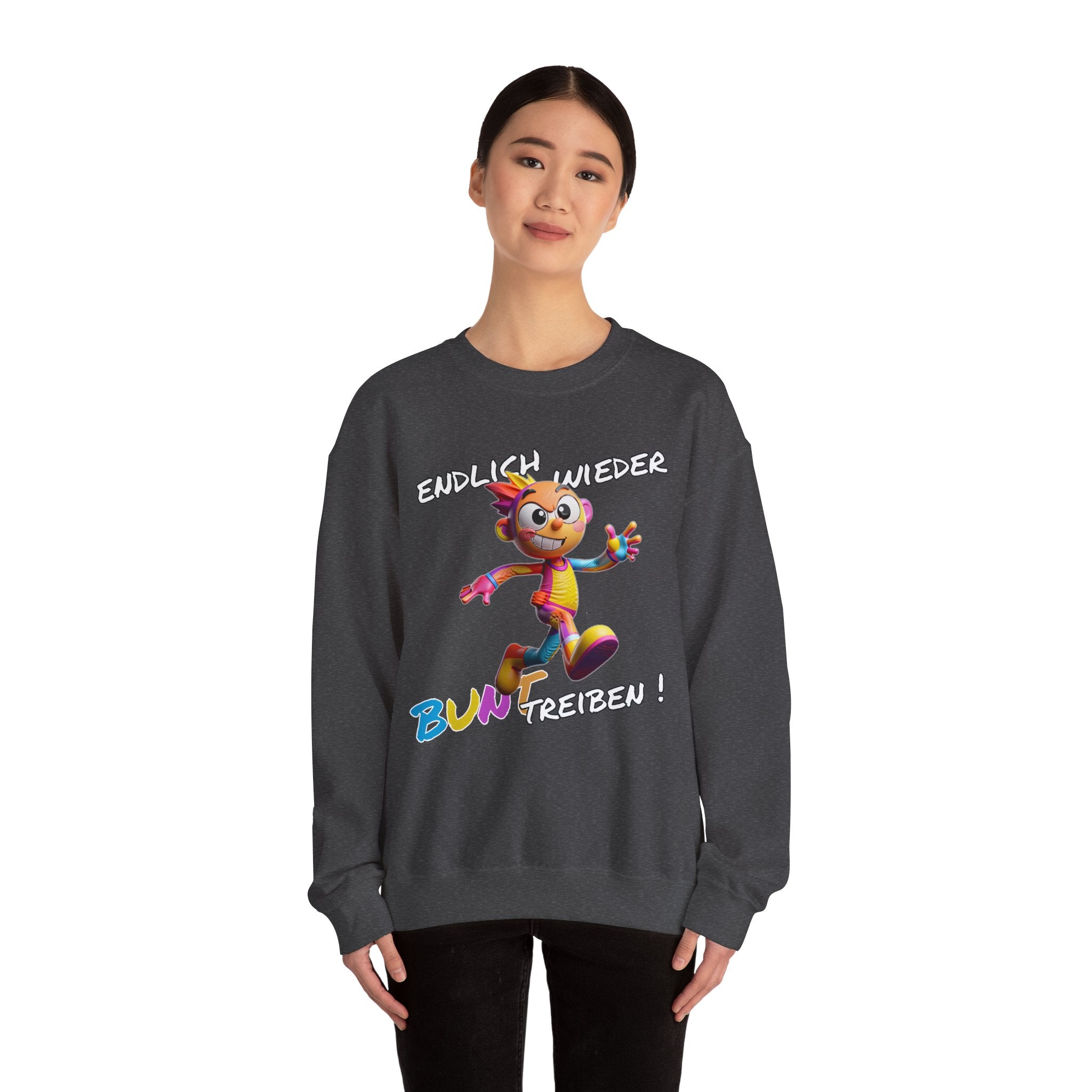 Sweatshirt „Endlich wieder BUNT treiben!“ | Humor | Phönix-Potsdam®