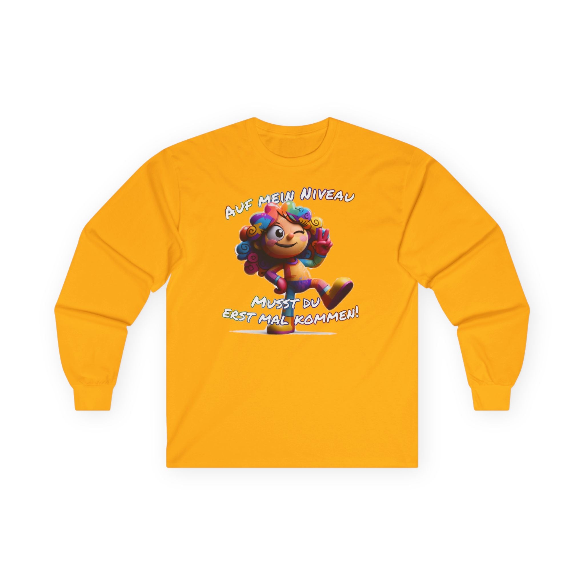 „Auf mein Niveau musst du erst mal kommen!“ Langarmshirt | Humor | Phönix-Potsdam®