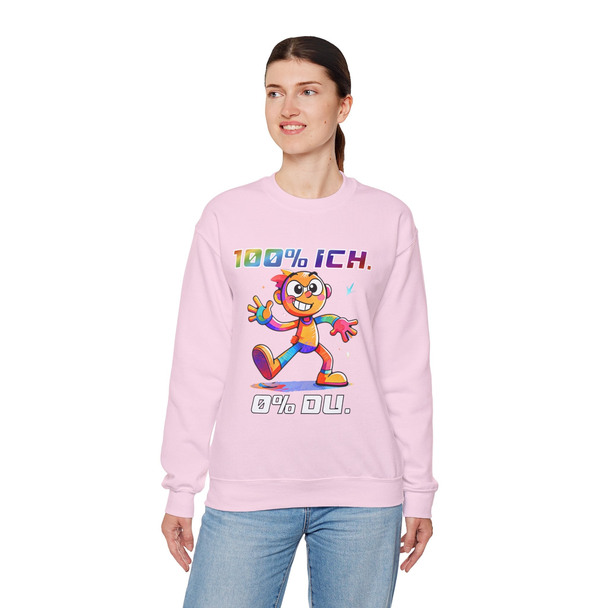 Sweatshirt „100 % ICH – 0 % DU“ | Humor | Phönix-Potsdam®