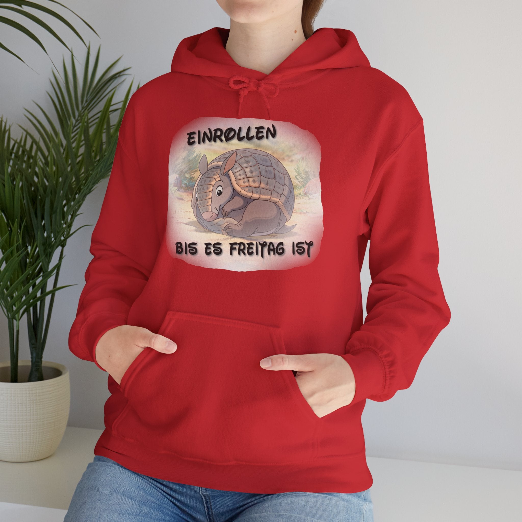 Gürteltier „Einrollen bis es Freitag ist“ Hoodie | Phönix-Potsdam®