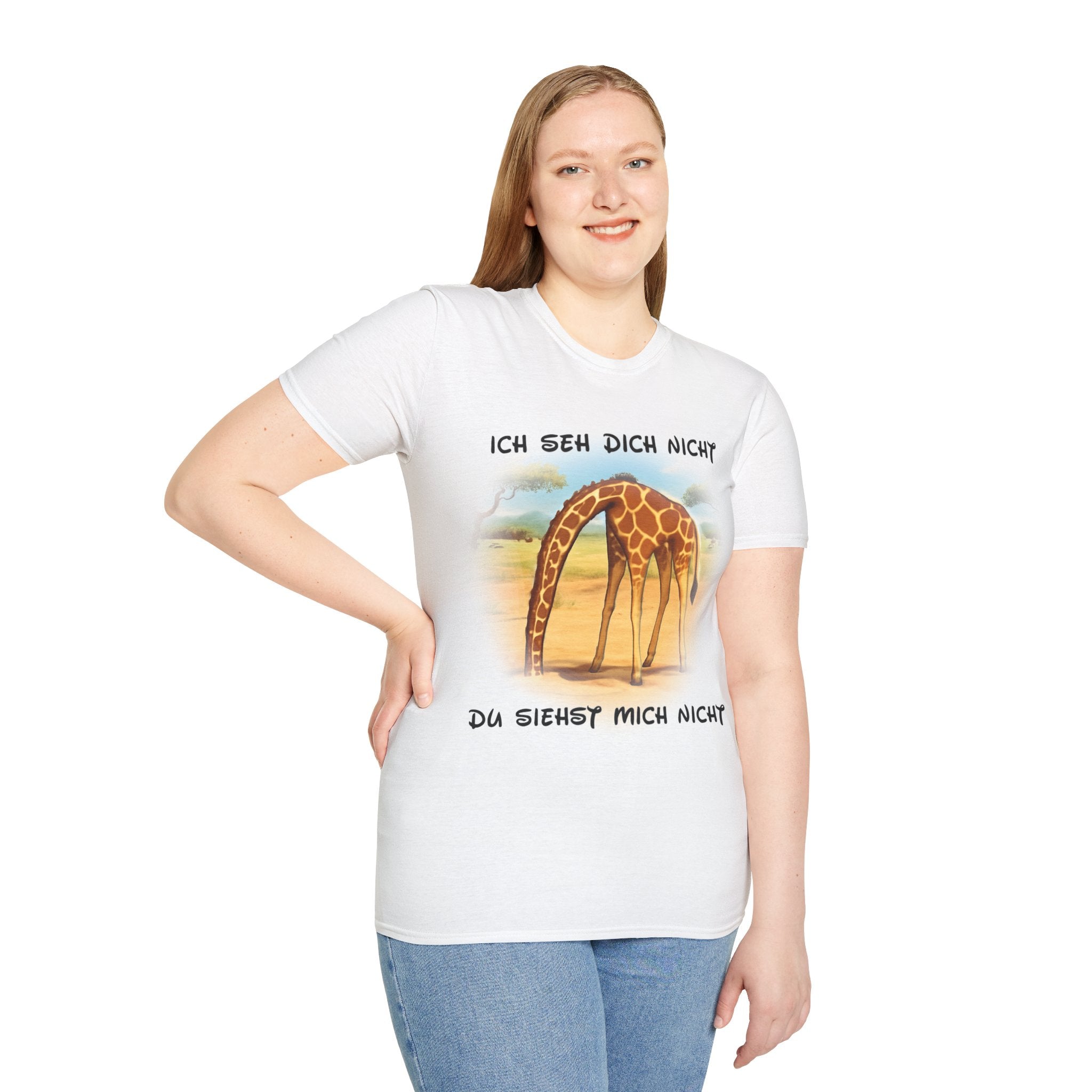 Giraffe „Ich seh dich nicht – Du siehst mich nicht“ T-Shirt | Phönix-Potsdam®