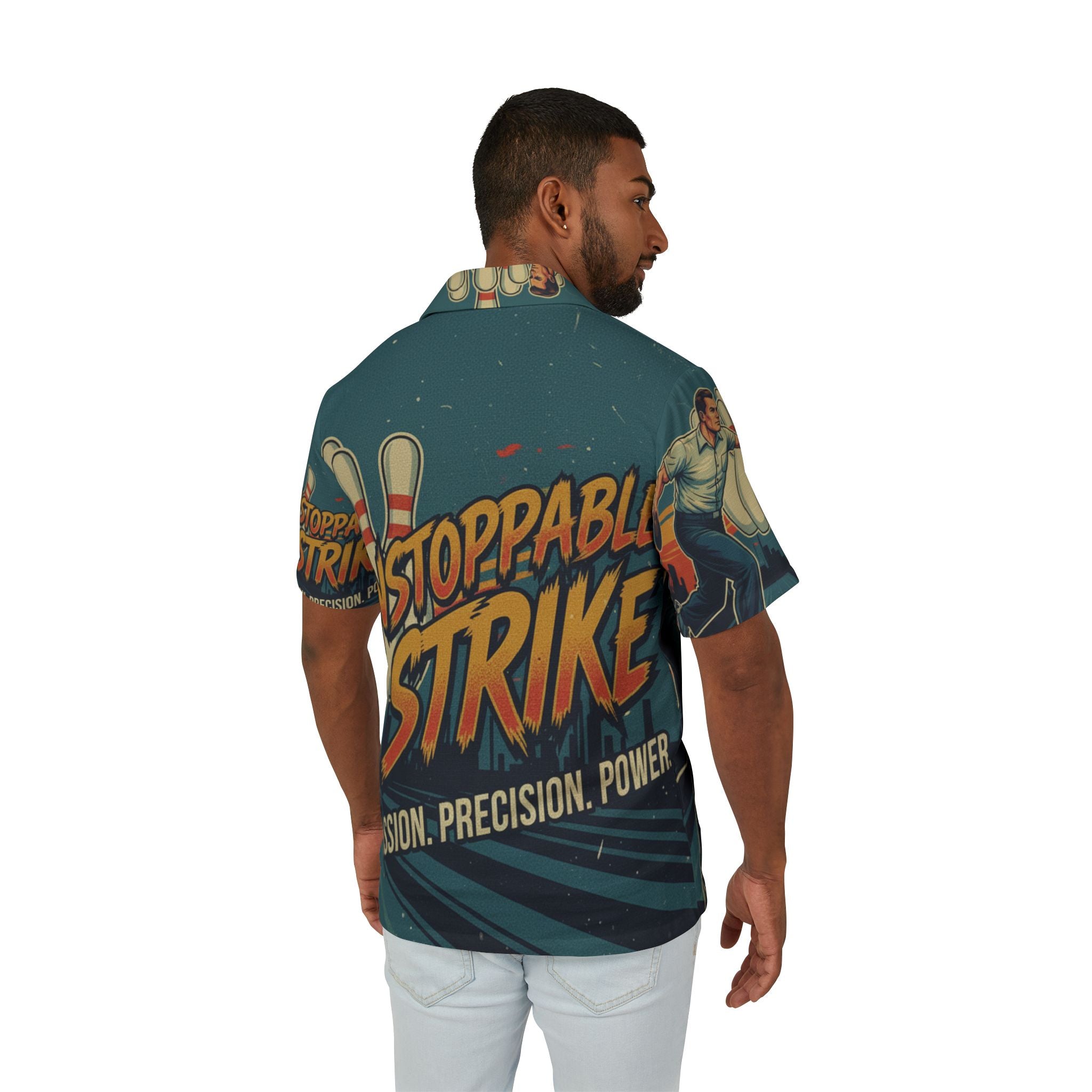 Bowling Hemd – "Unstoppable Strike" | All-Over-Print | Phönix-Potsdam®
