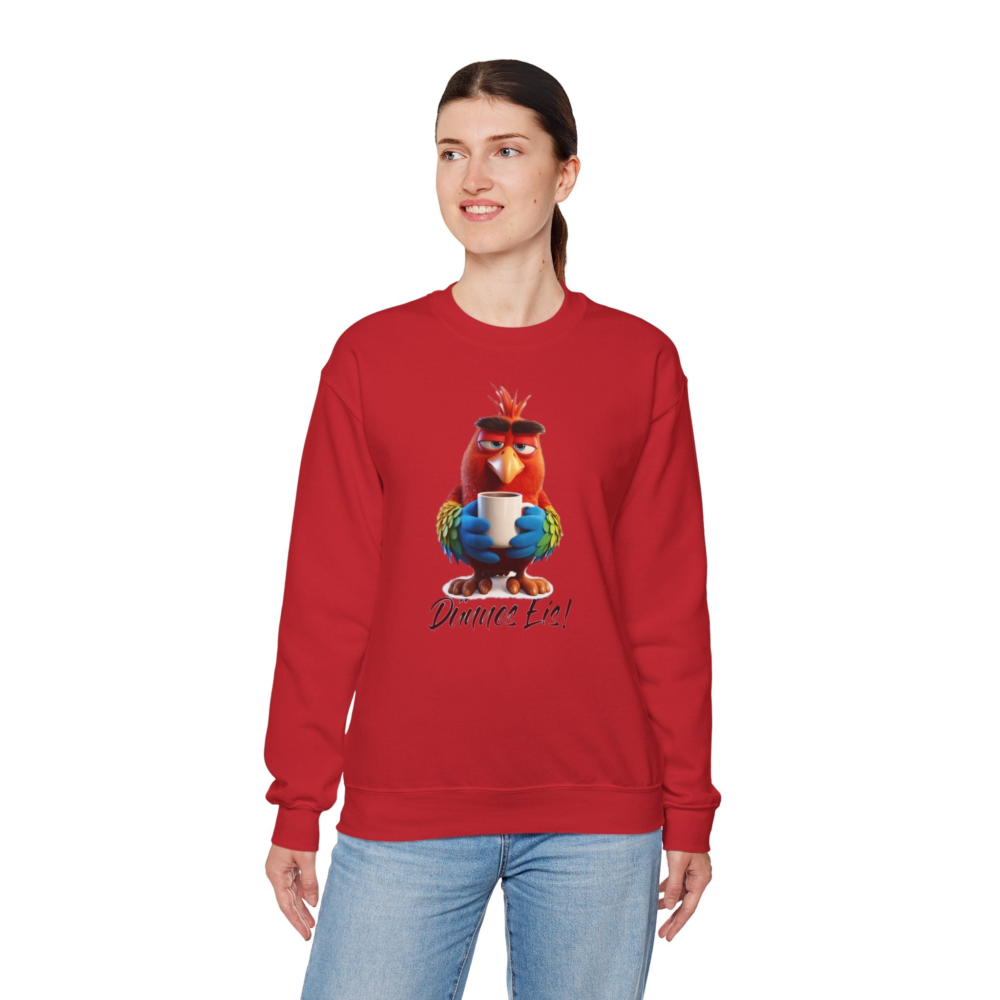 Papagei „Dünnes Eis!“ Sweatshirt | Humor | Phönix-Potsdam®
