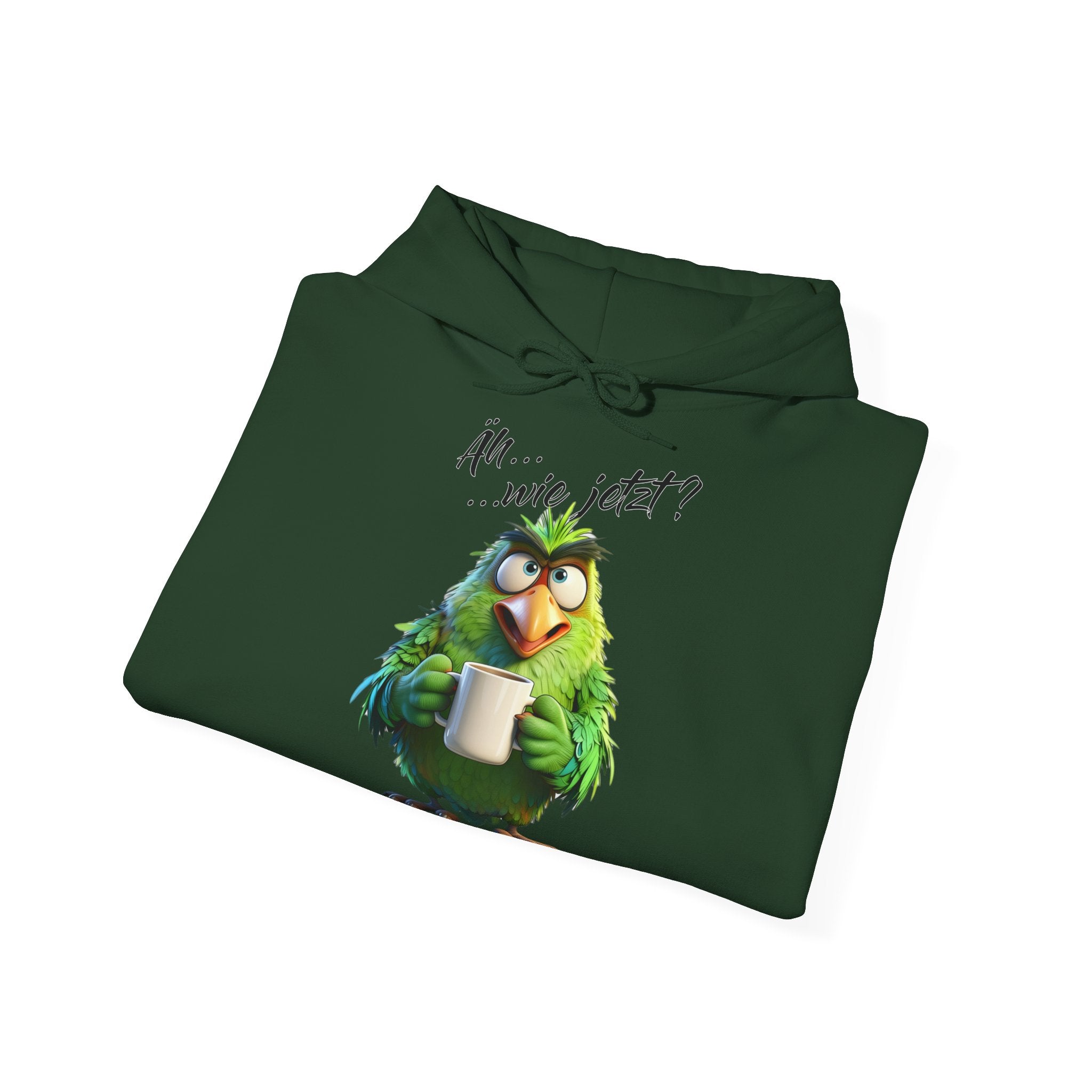 Papagei „Äh...wie jetzt?“ Hoodie | Humor | Phönix-Potsdam®