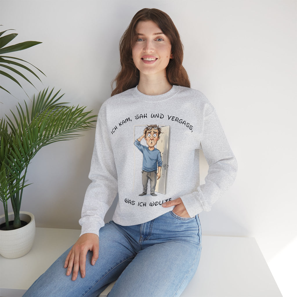 Ich kam, sah und vergaß Sweatshirt | Karikatur | Phönix-Potsdam®