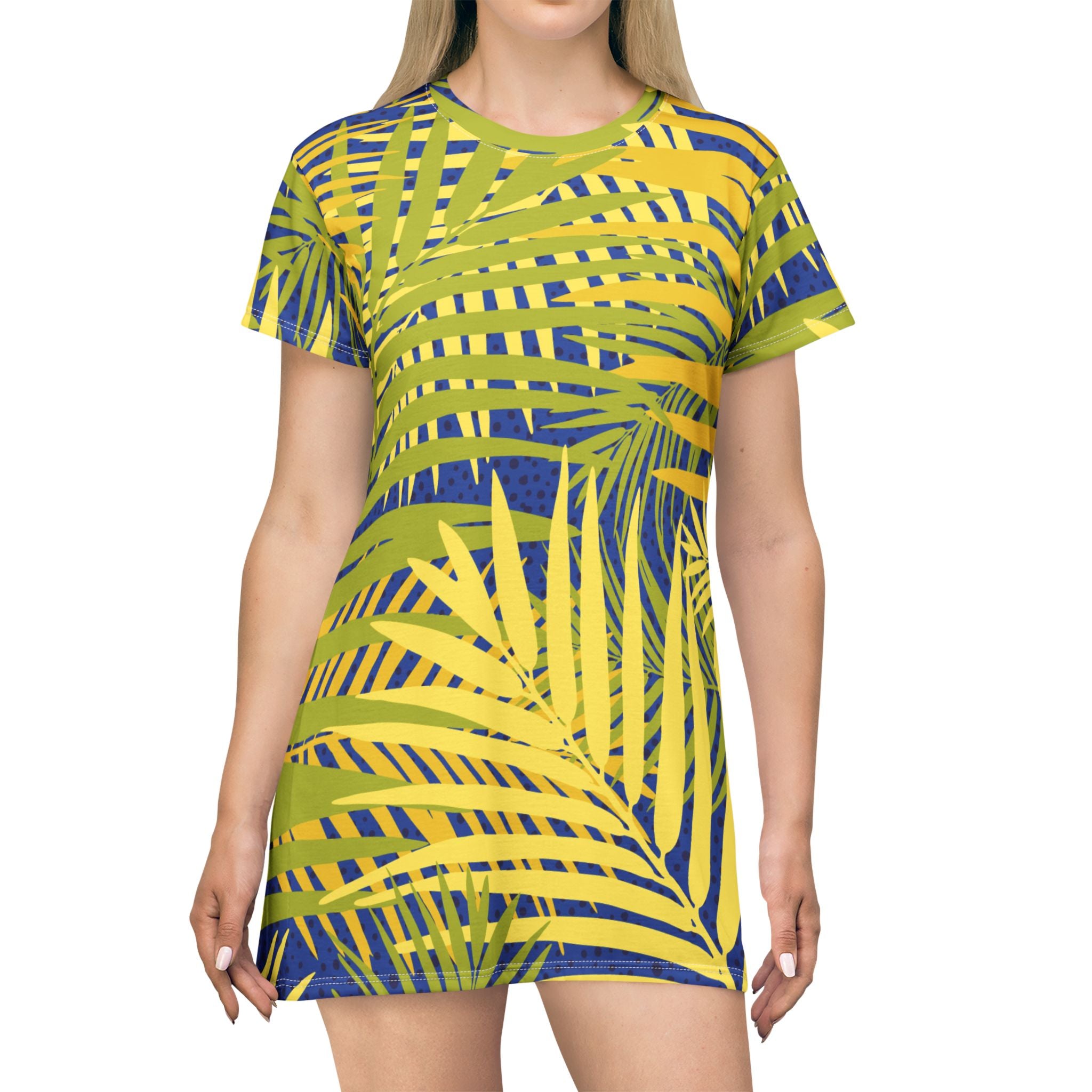 T-Shirt-Kleid | Gemustert | Allover-Print | Phönix-Potsdam®