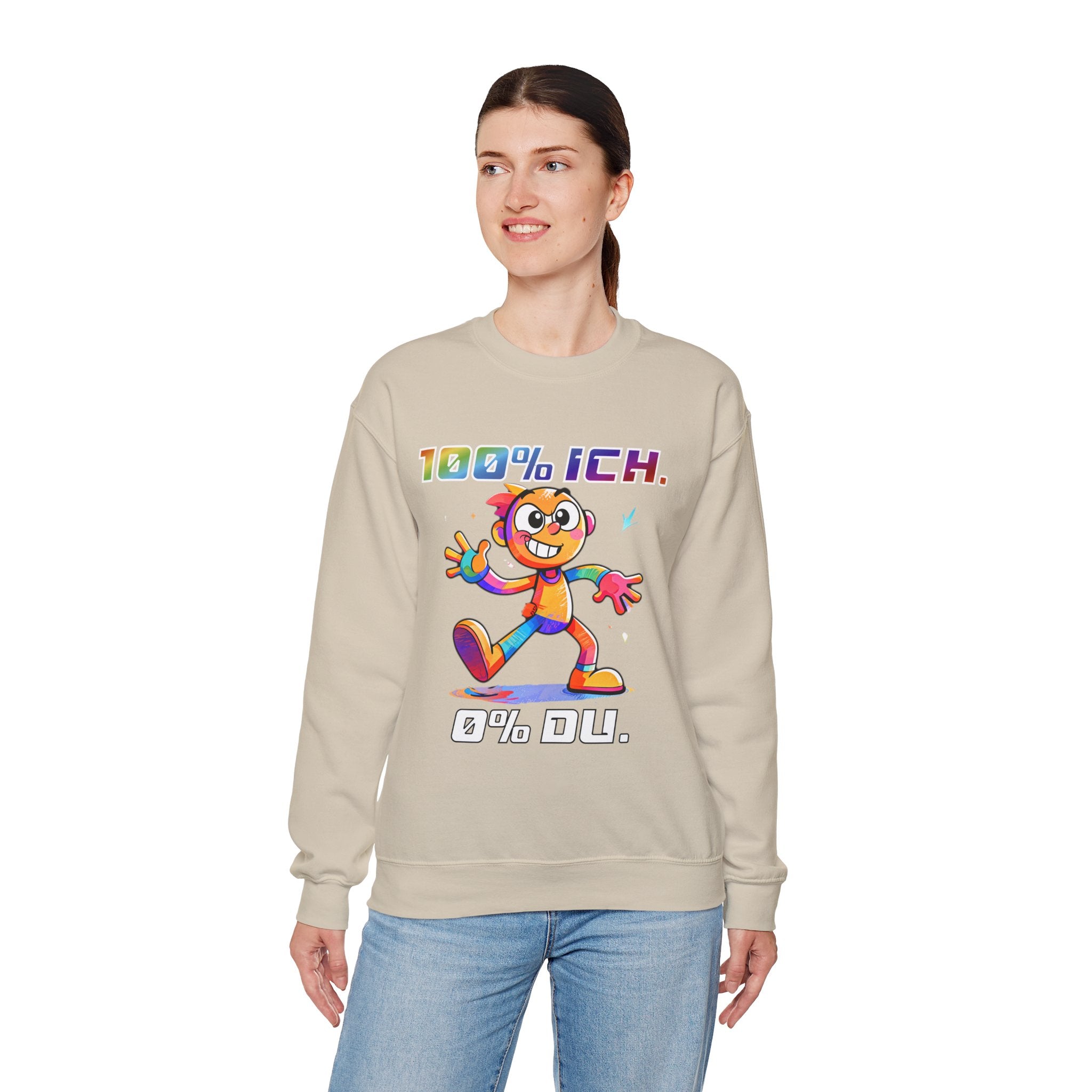Sweatshirt „100 % ICH – 0 % DU“ | Humor | Phönix-Potsdam®