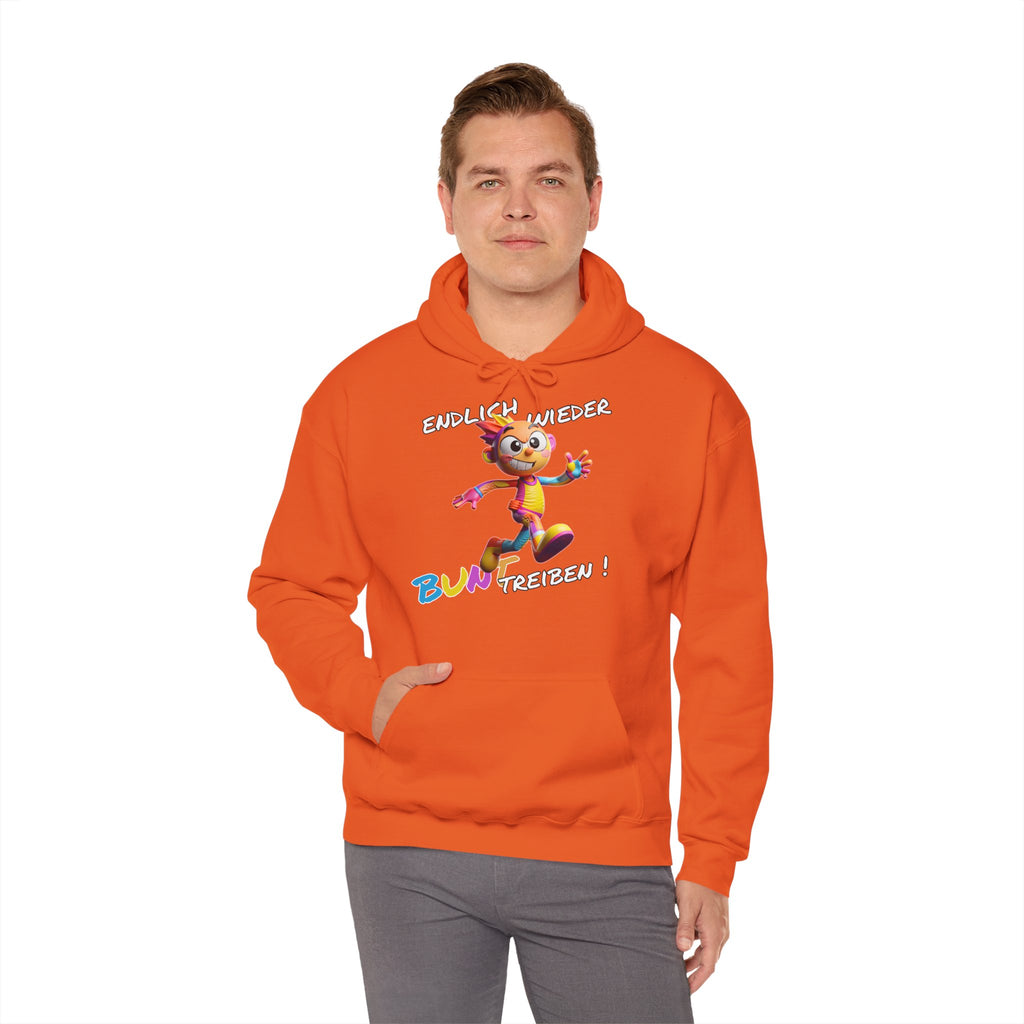 Hoodie „Endlich wieder BUNT treiben!“ | Humor | Phönix-Potsdam®