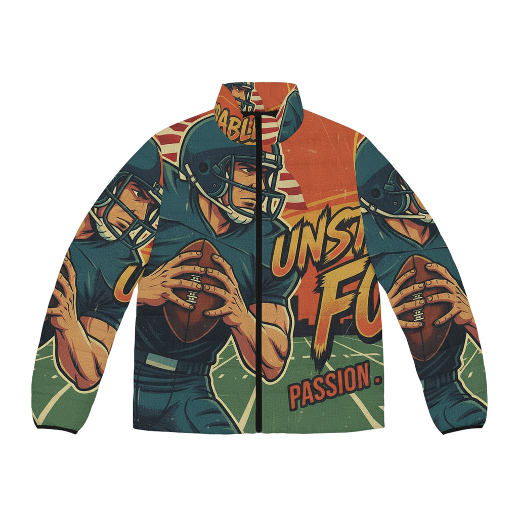 Männer American Football Steppjacke – "Unstoppable Force" | All-Over-Print | Phönix-Potsdam®