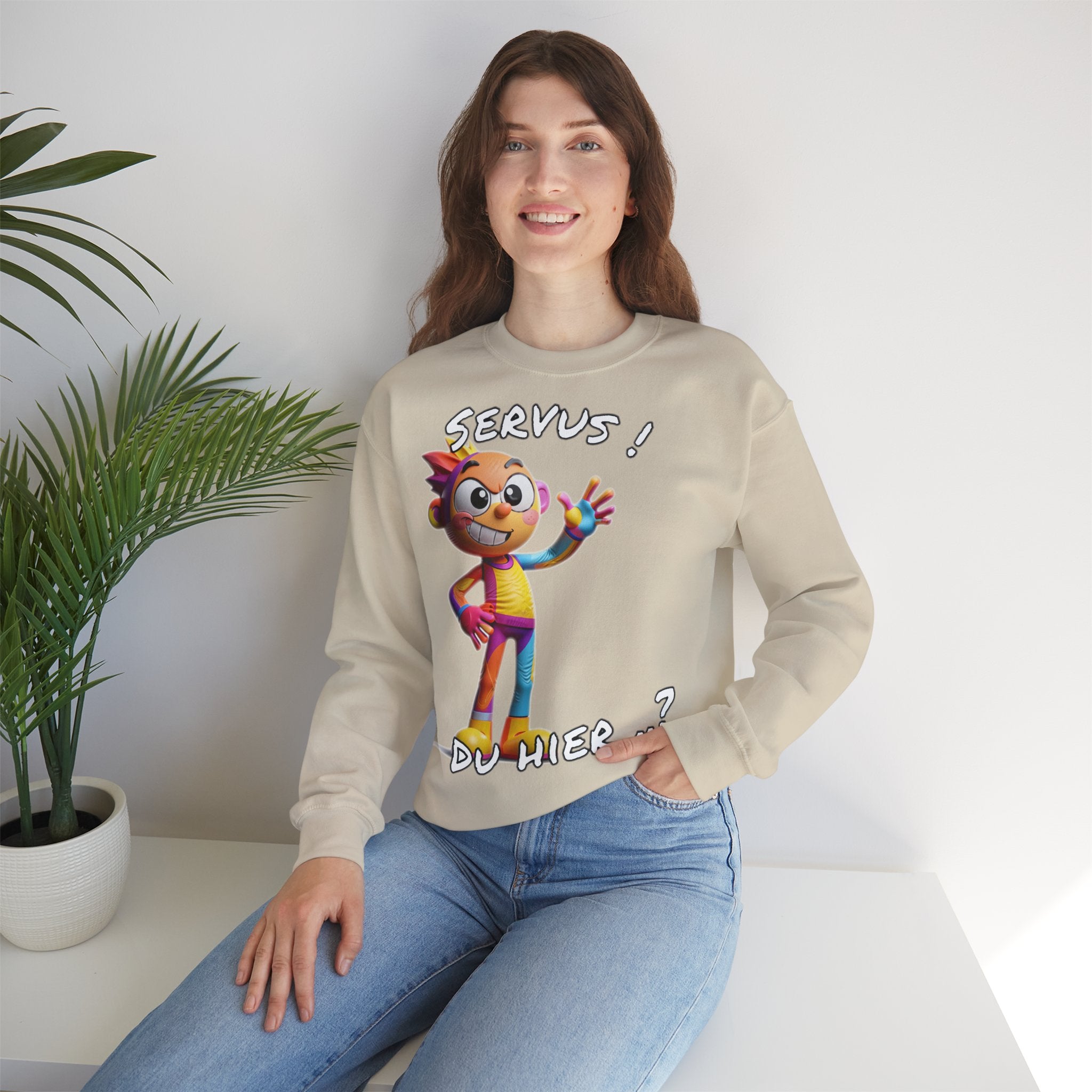 Sweatshirt „Servus! Du hier..?“ | Humor | Phönix-Potsdam®
