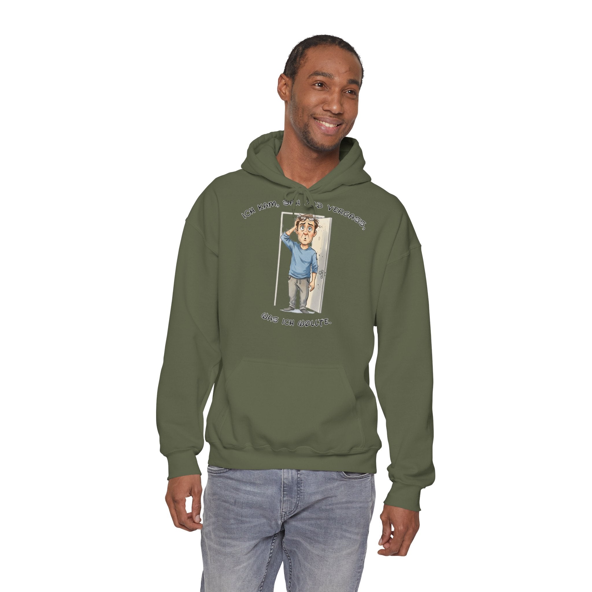 Ich kam, sah und vergaß Hoodie | Karikatur | Phönix-Potsdam®