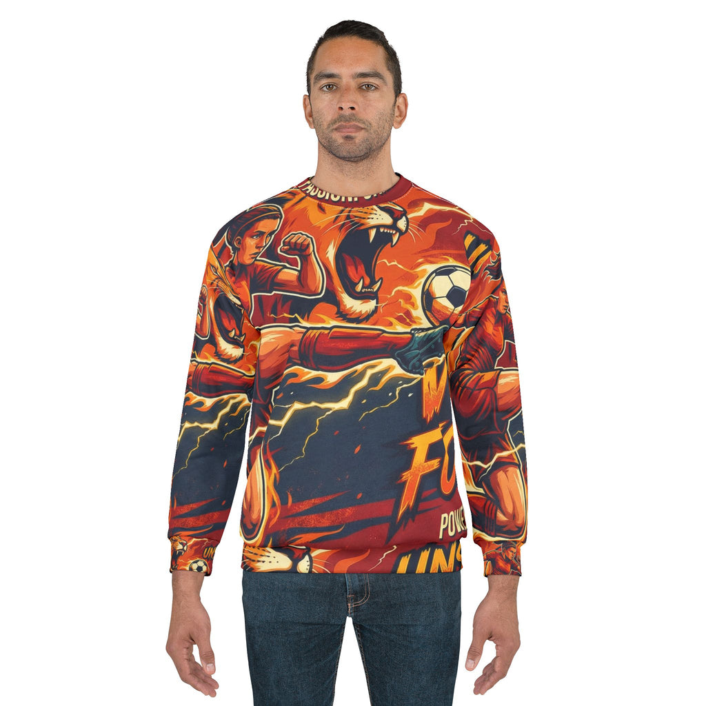 Fußball Sweatshirt – "Unstoppable Force" | All-Over-Print | Phönix-Potsdam®