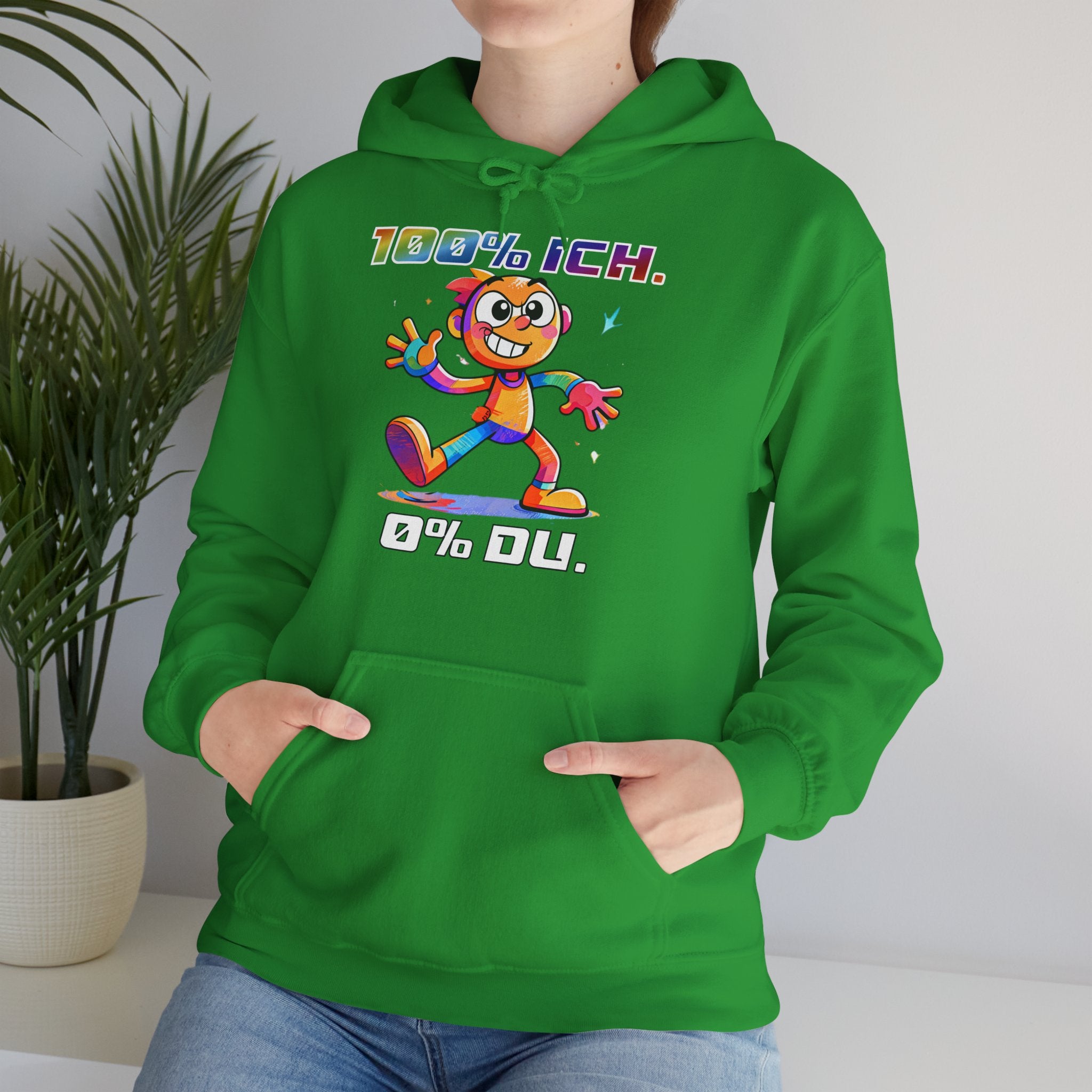 Hoodie „100 % ICH – 0 % DU“ | Humor | Phönix-Potsdam®