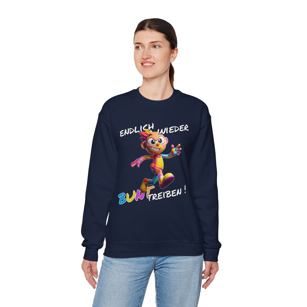 Sweatshirt „Endlich wieder BUNT treiben!“ | Humor | Phönix-Potsdam®