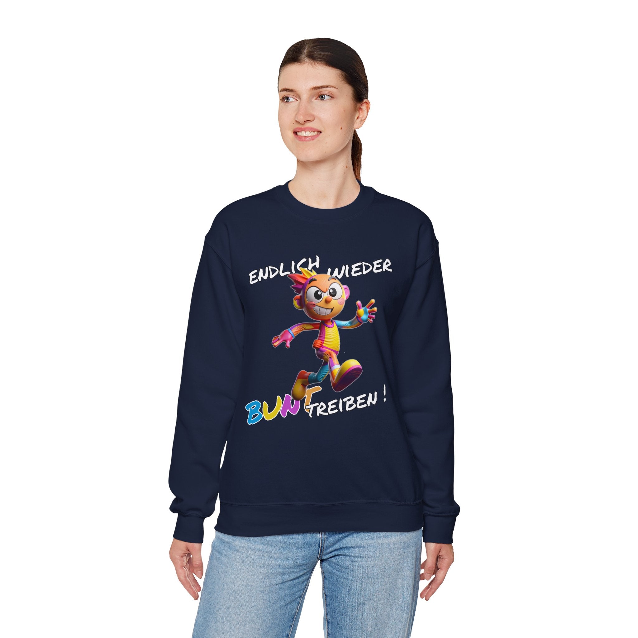 Sweatshirt „Endlich wieder BUNT treiben!“ | Humor | Phönix-Potsdam®