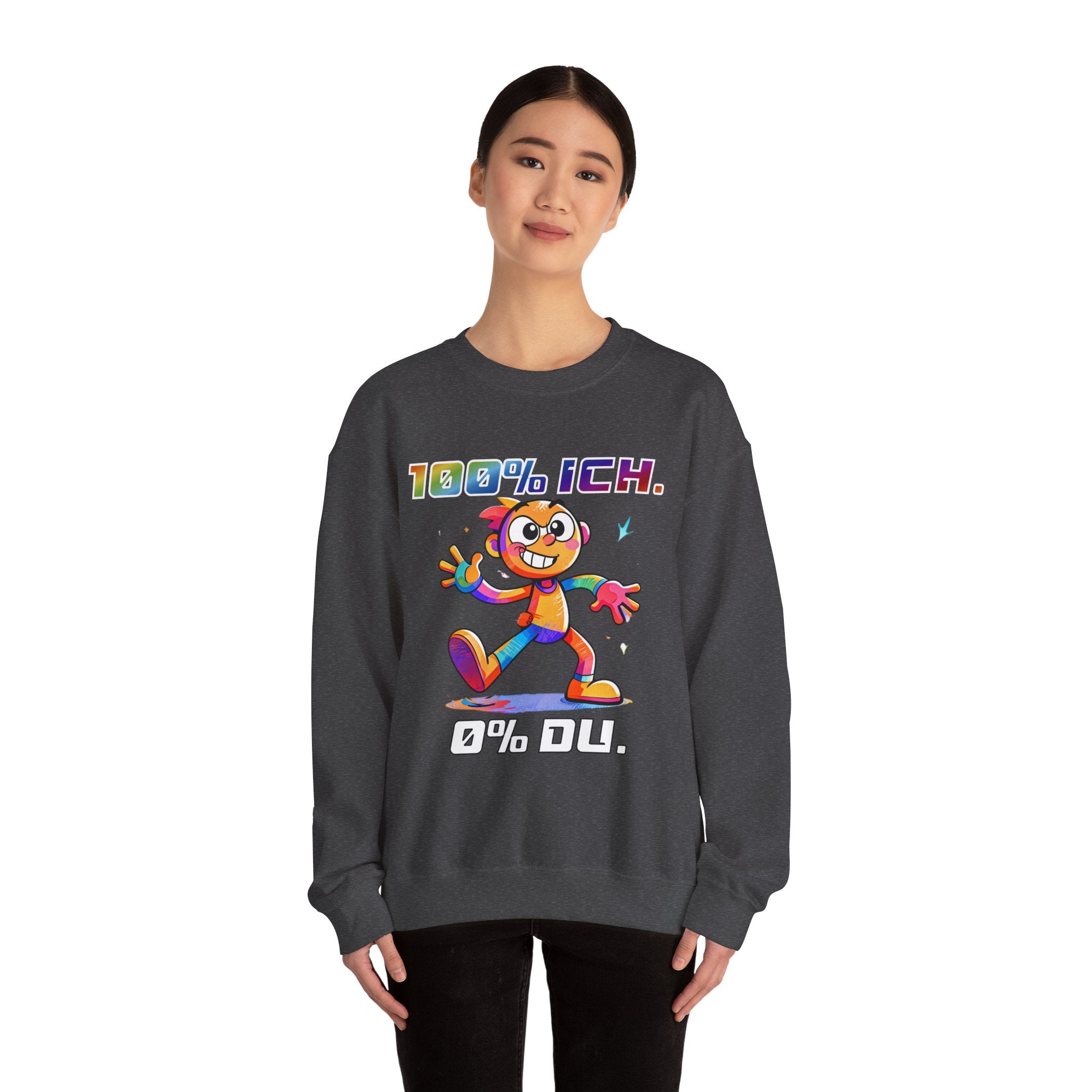 Sweatshirt „100 % ICH – 0 % DU“ | Humor | Phönix-Potsdam®
