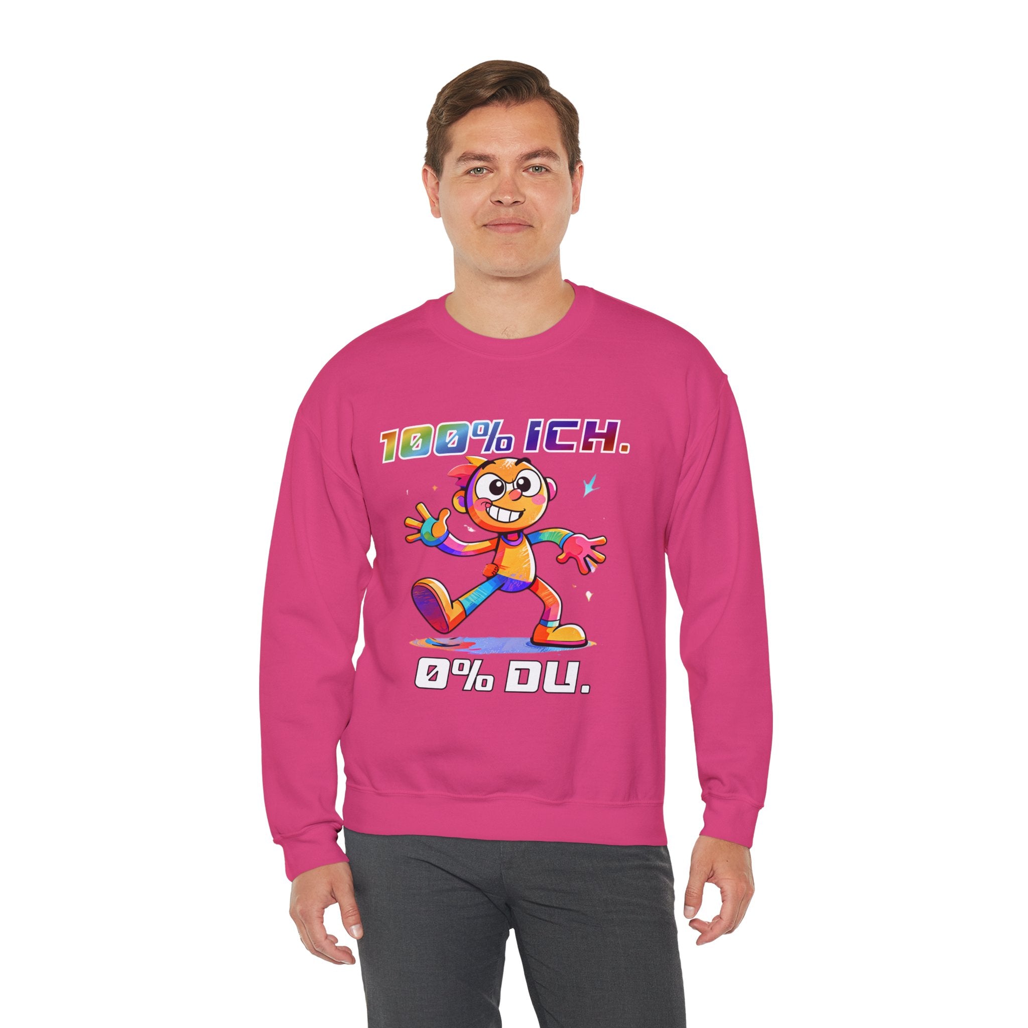 Sweatshirt „100 % ICH – 0 % DU“ | Humor | Phönix-Potsdam®