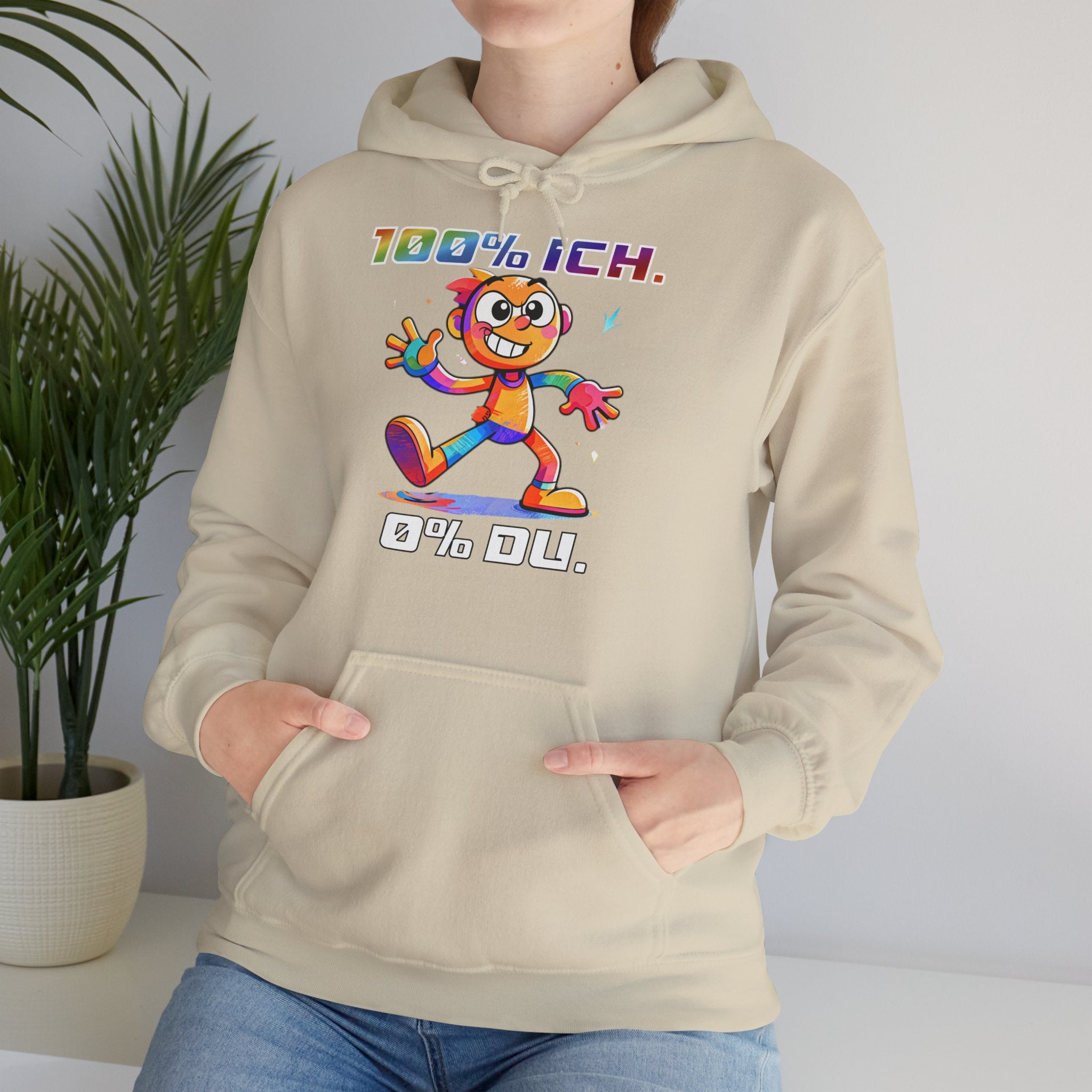 Hoodie „100 % ICH – 0 % DU“ | Humor | Phönix-Potsdam®