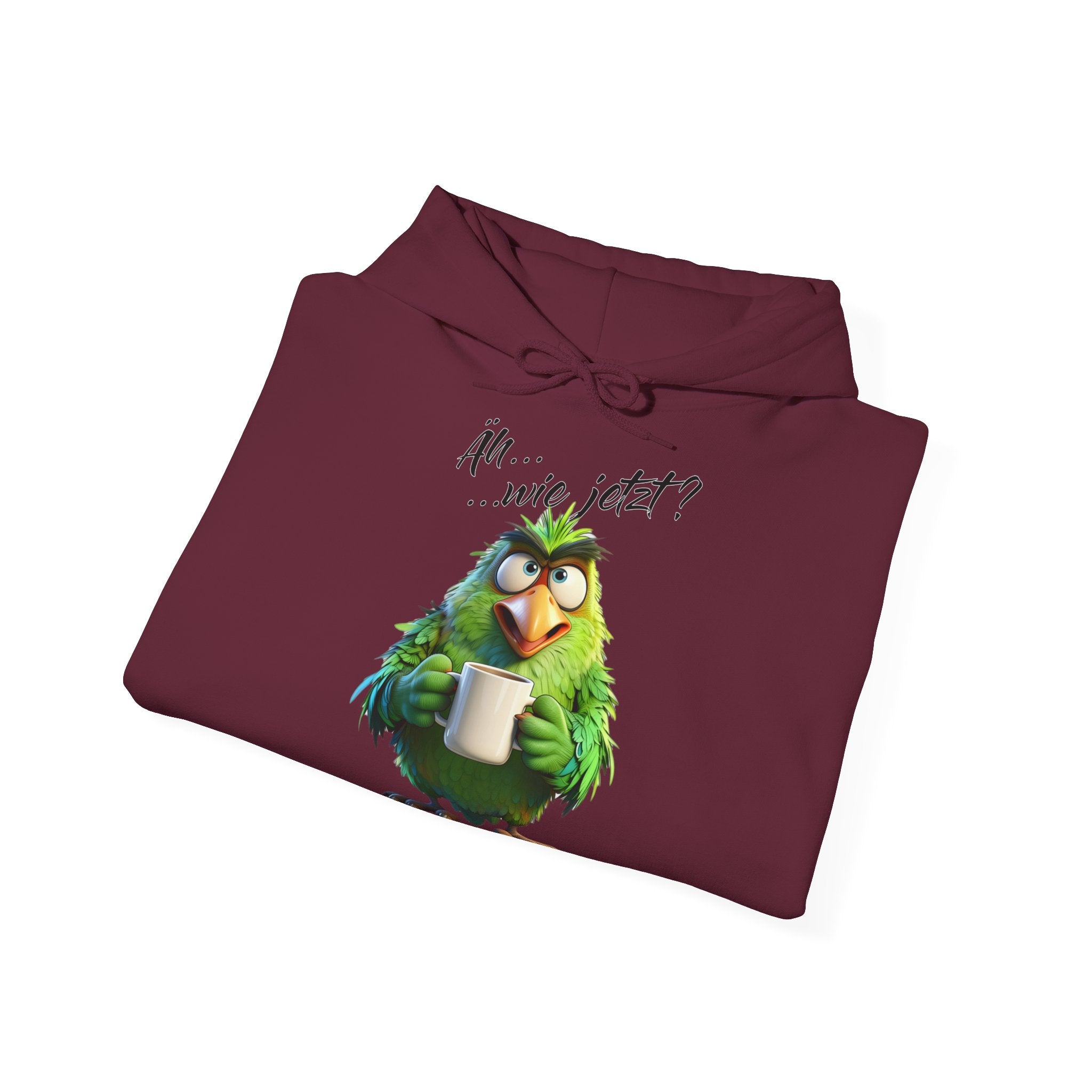 Papagei „Äh...wie jetzt?“ Hoodie | Humor | Phönix-Potsdam®